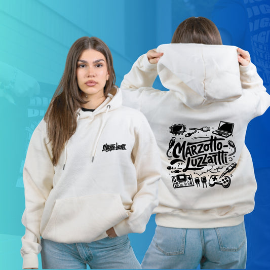 FELPA CON CAPPUCCIO MARZOTTO LUZZATI elettronico