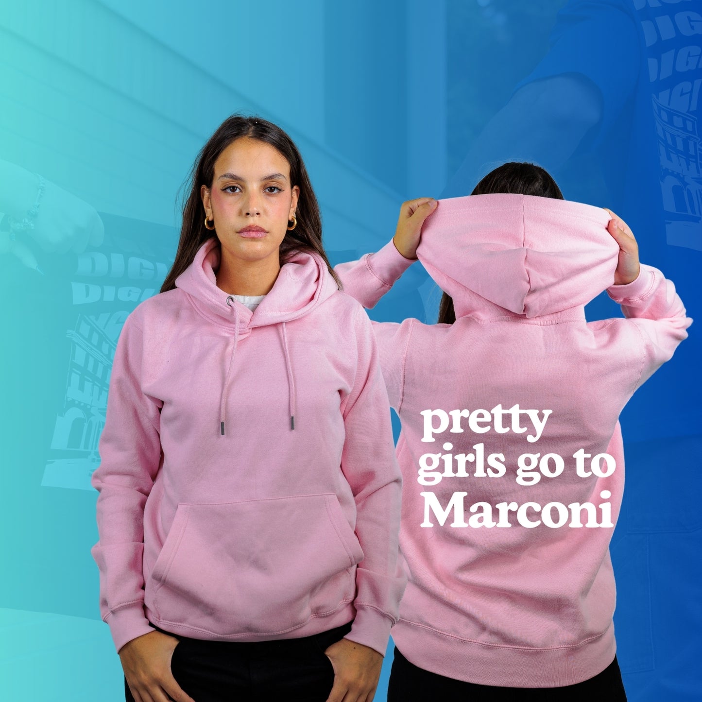 FELPA CON CAPPUCCIO MARCONI new