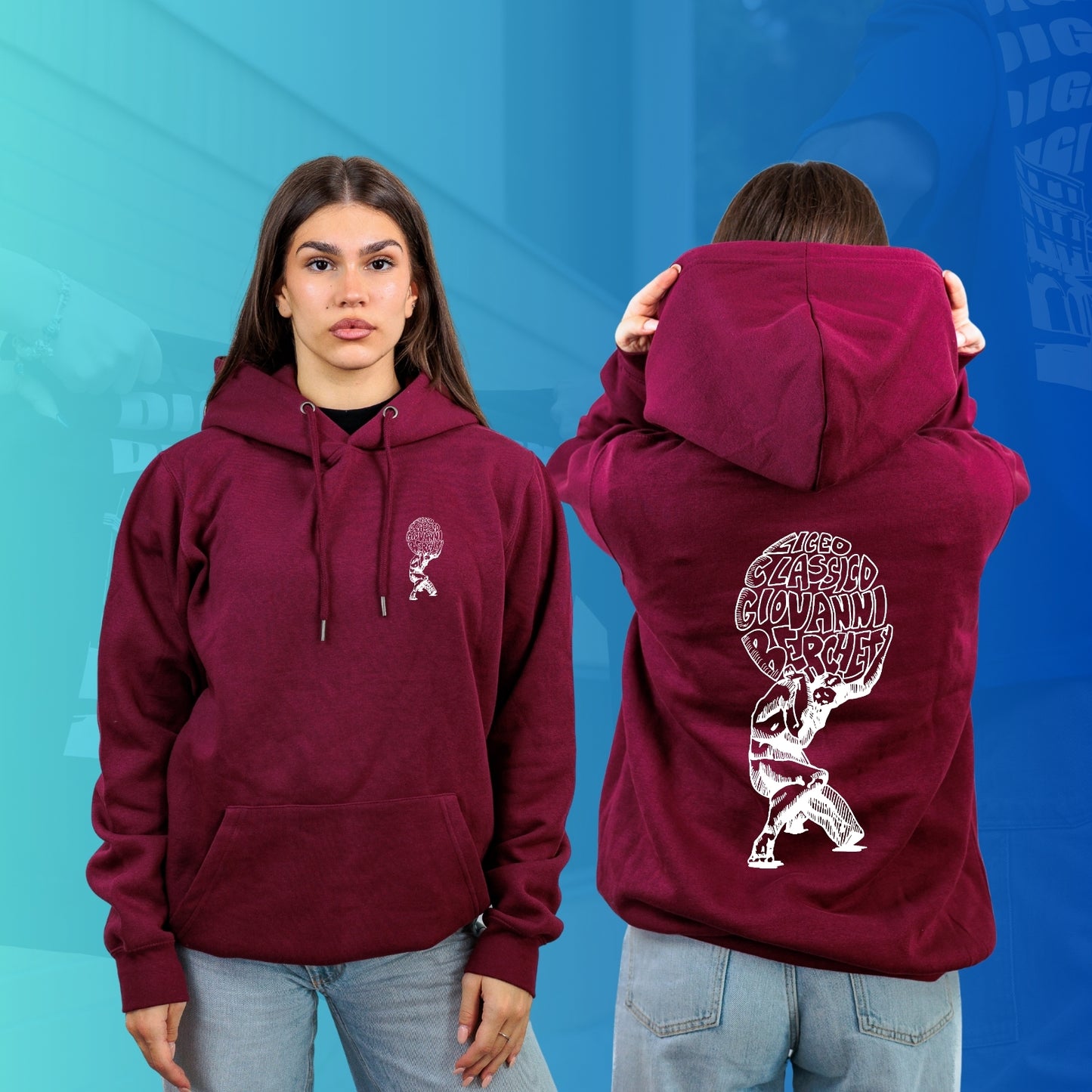 FELPA CON CAPPUCCIO BERCHET