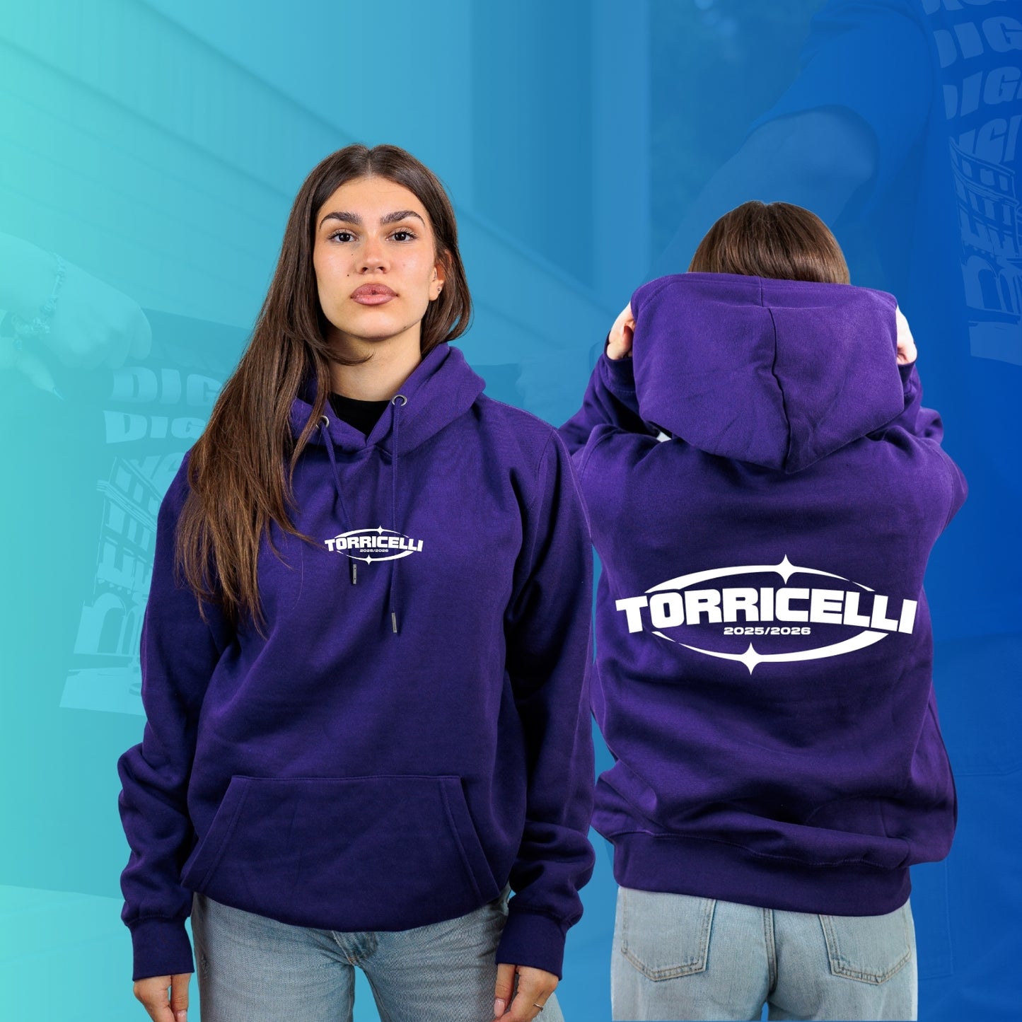 FELPA CON CAPPUCCIO TORRICELLI