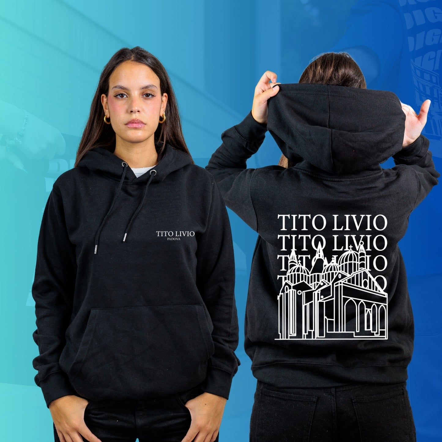 FELPA CON CAPPUCCIO mod 1 TITO LIVIO