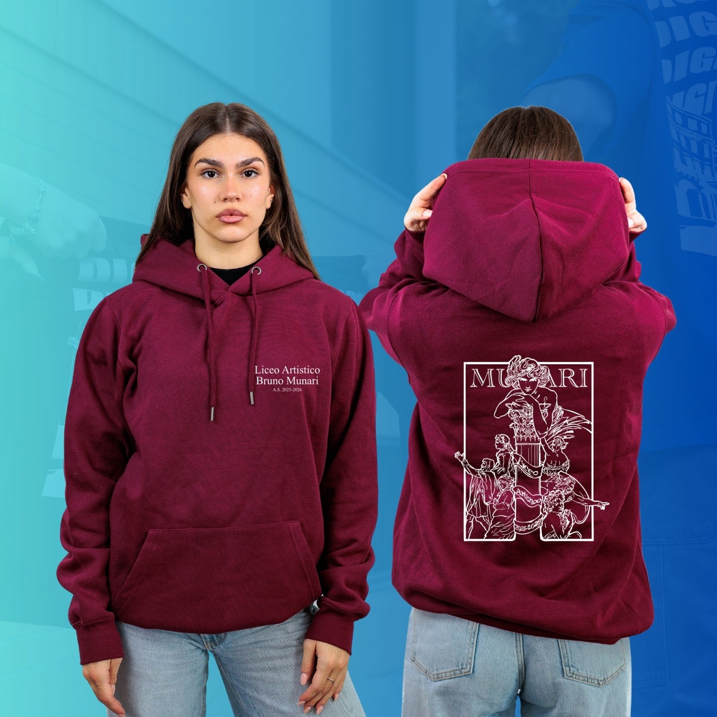 FELPA CON CAPPUCCIO MUNARI