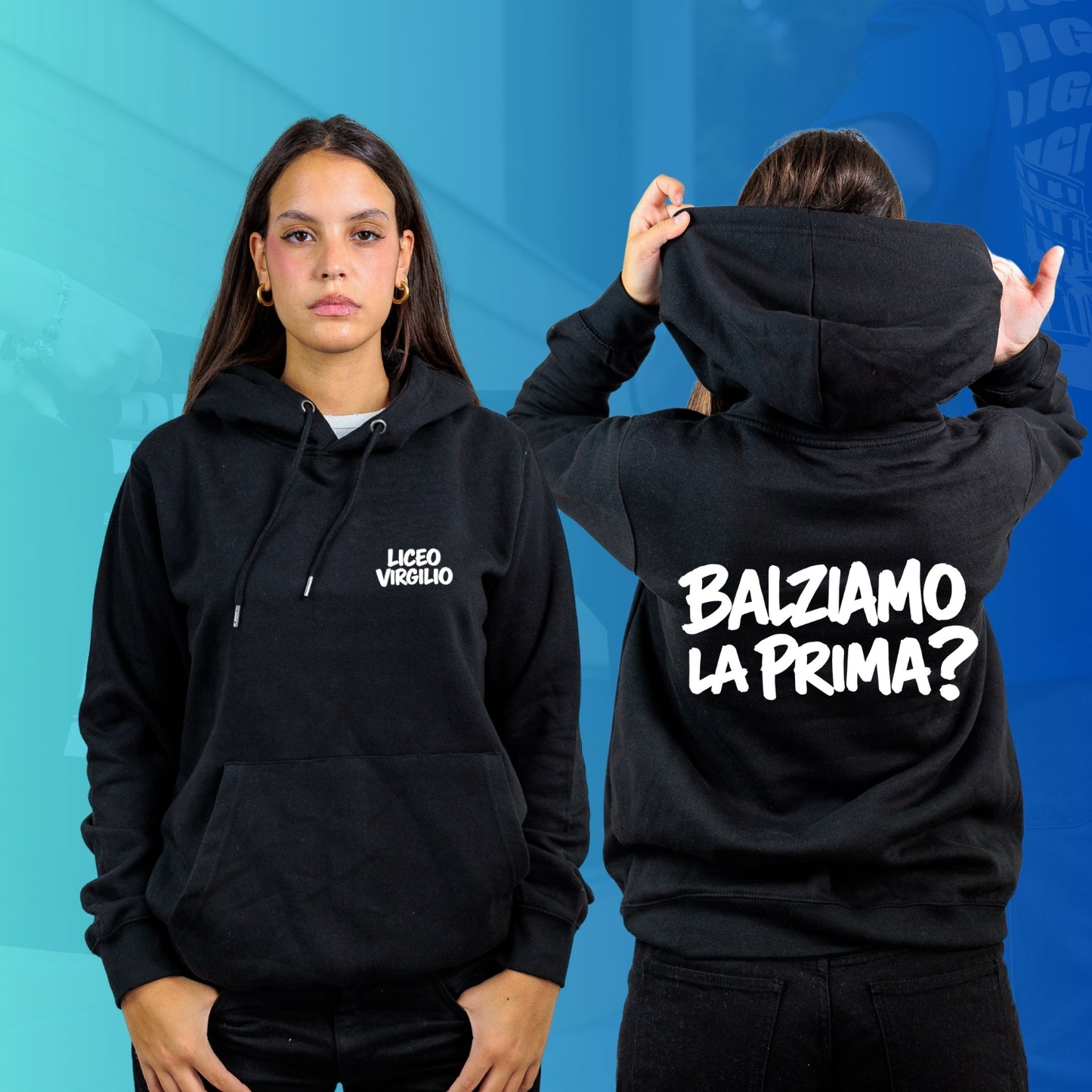 FELPA CON CAPPUCCIO VIRGILIO special