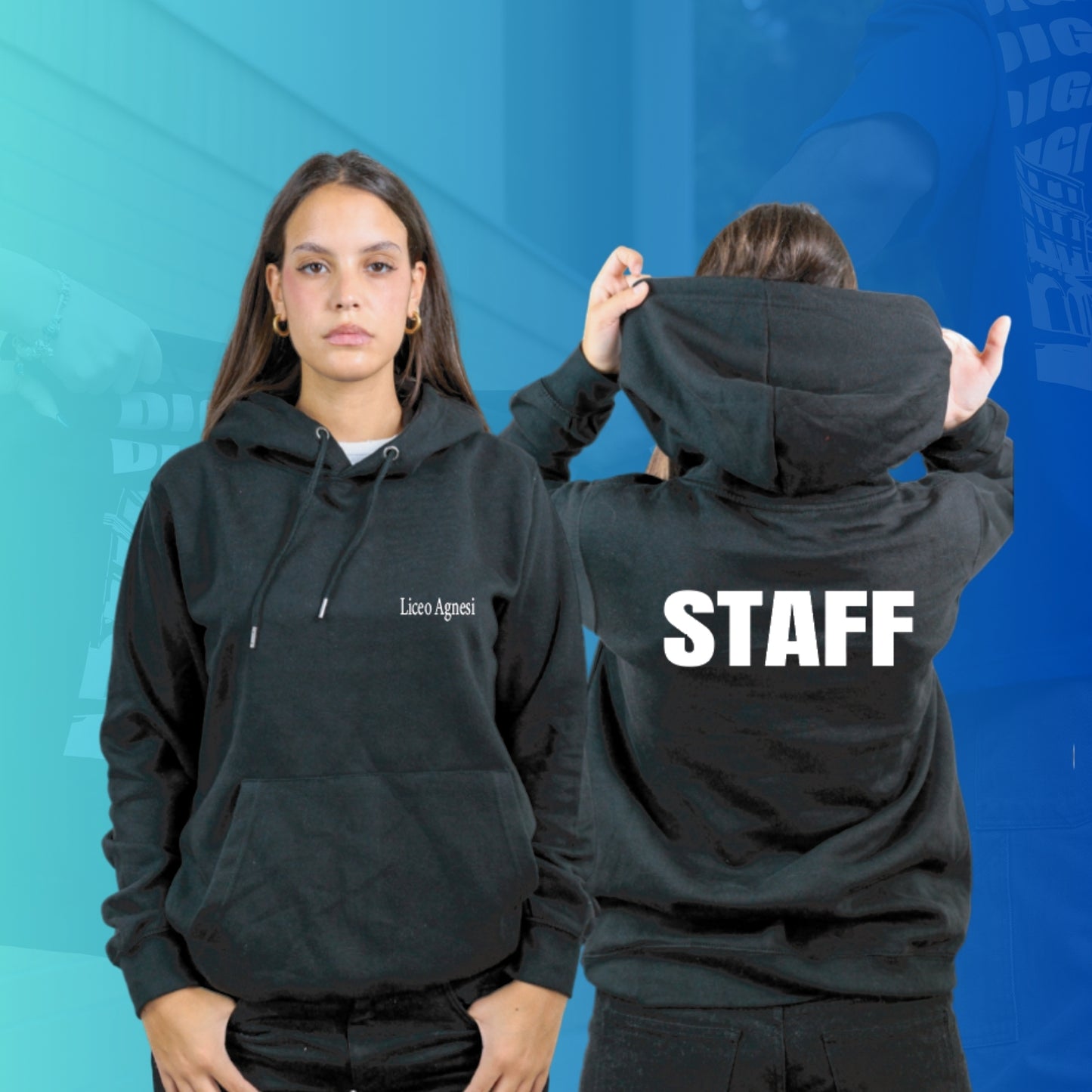 FELPA CON CAPPUCCIO AGNESI 2