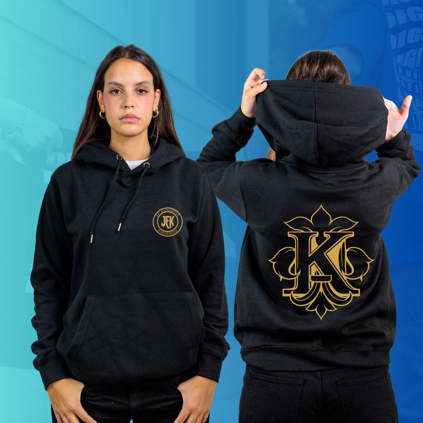 FELPA CON CAPPUCCIO KENNEDY