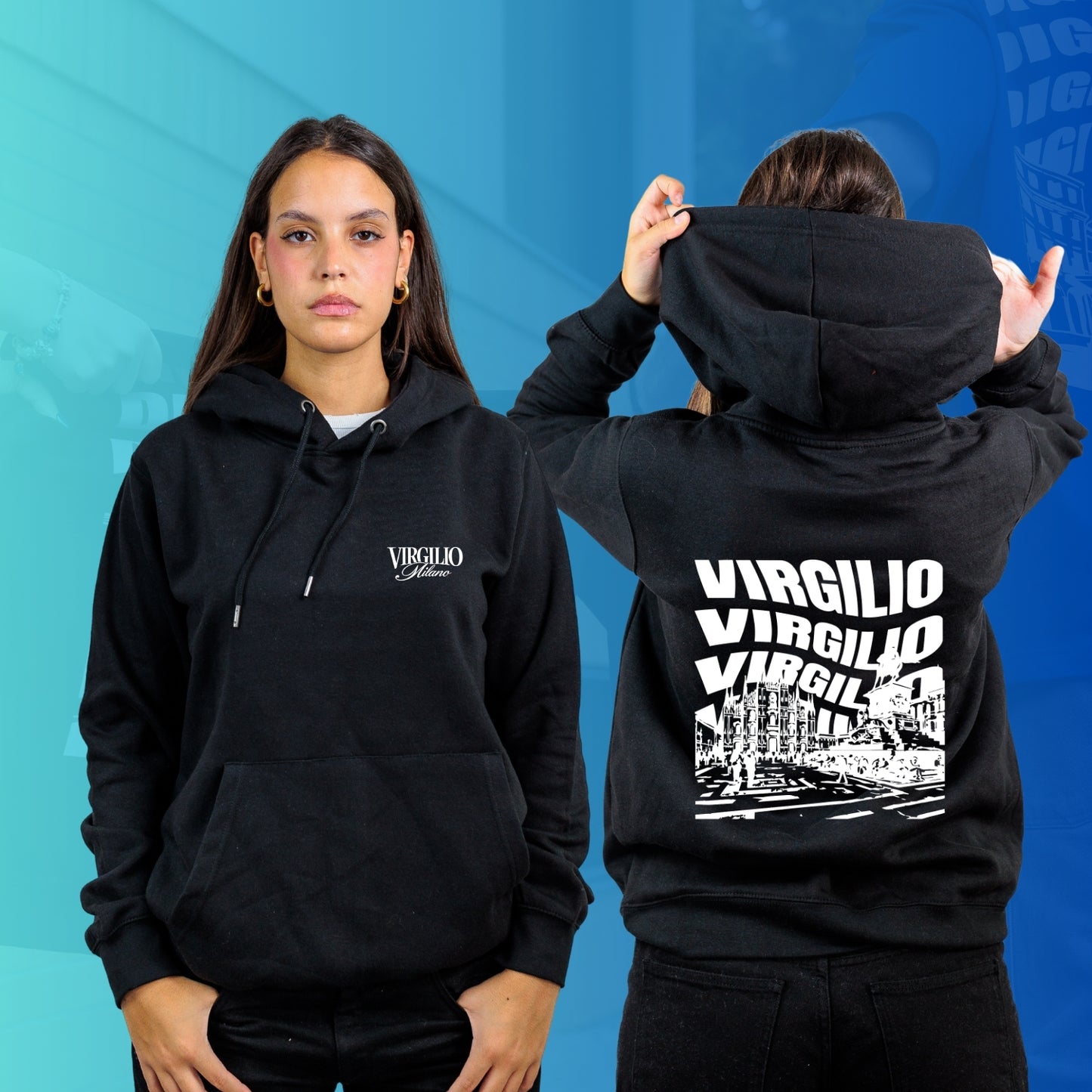 FELPA CON CAPPUCCIO VIRGILIO