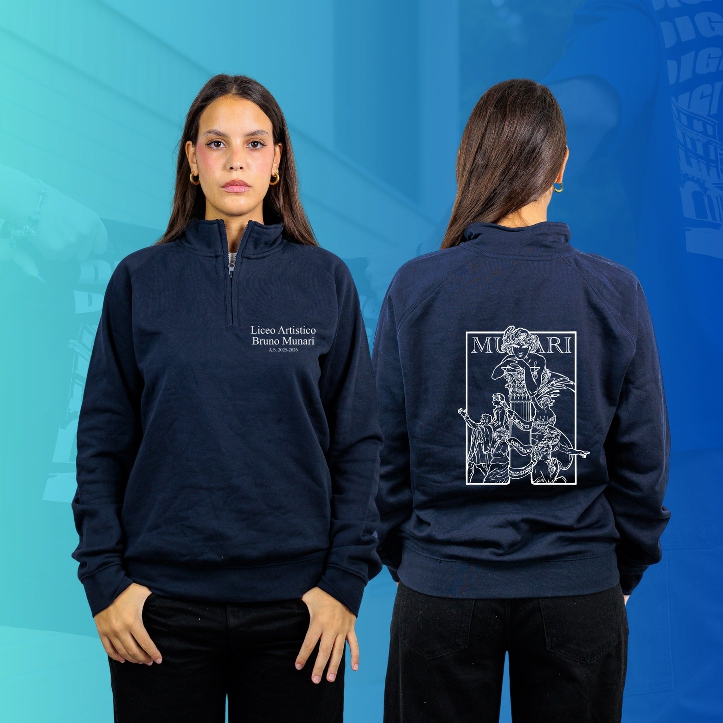 FELPA MEZZA ZIIP MUNARI