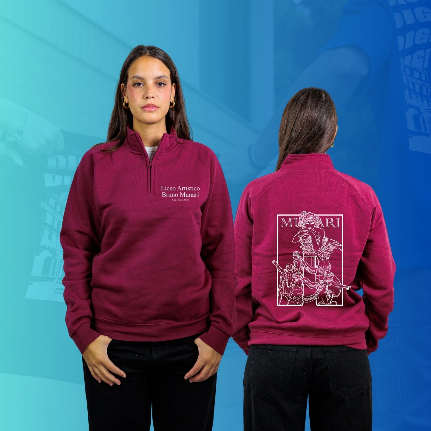 FELPA MEZZA ZIIP MUNARI