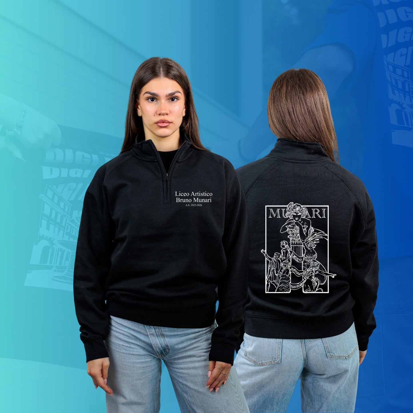 FELPA MEZZA ZIIP MUNARI