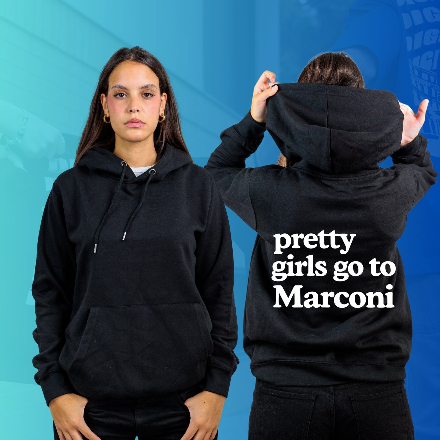 FELPA CON CAPPUCCIO MARCONI new