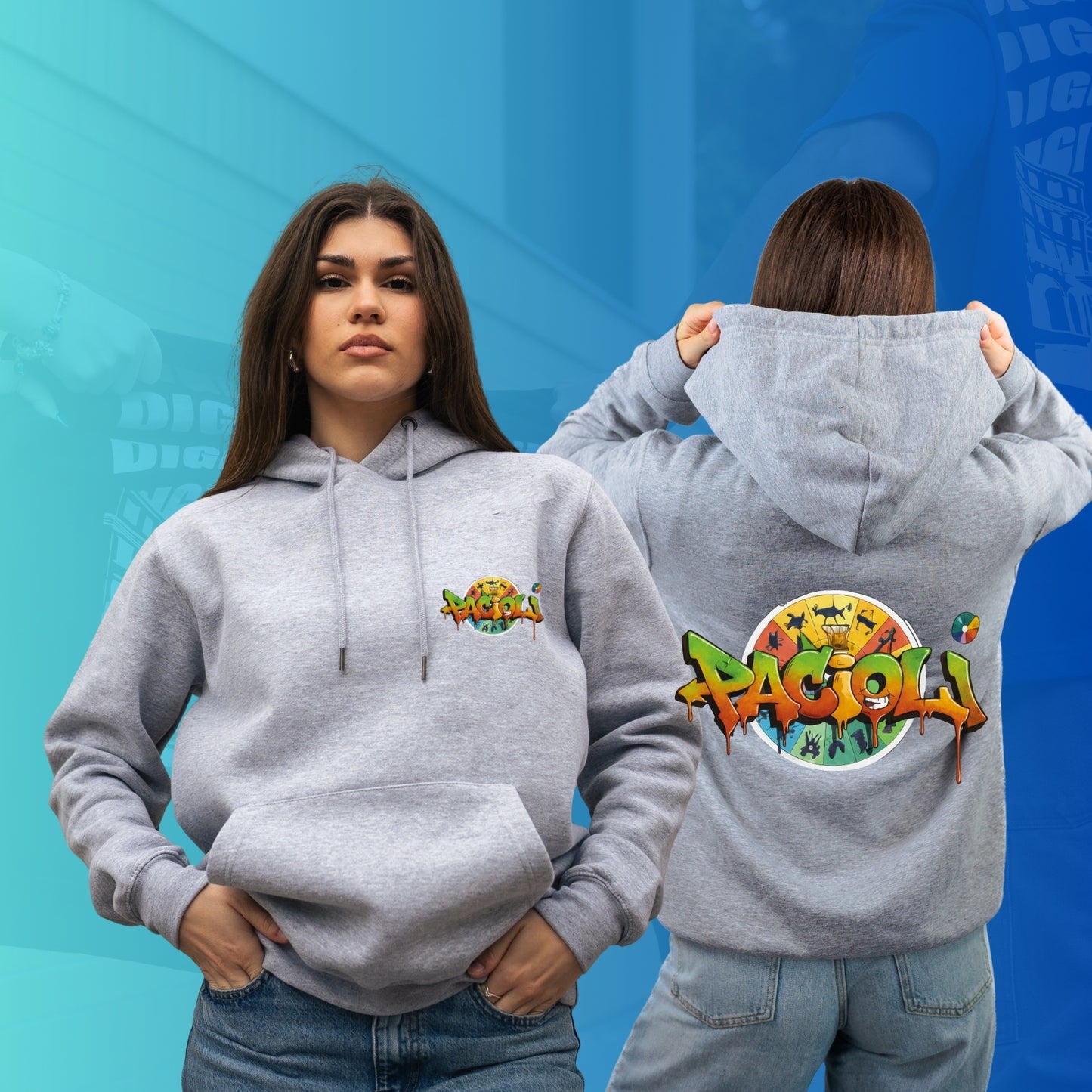 FELPA CON CAPPUCCIO PACIOLI