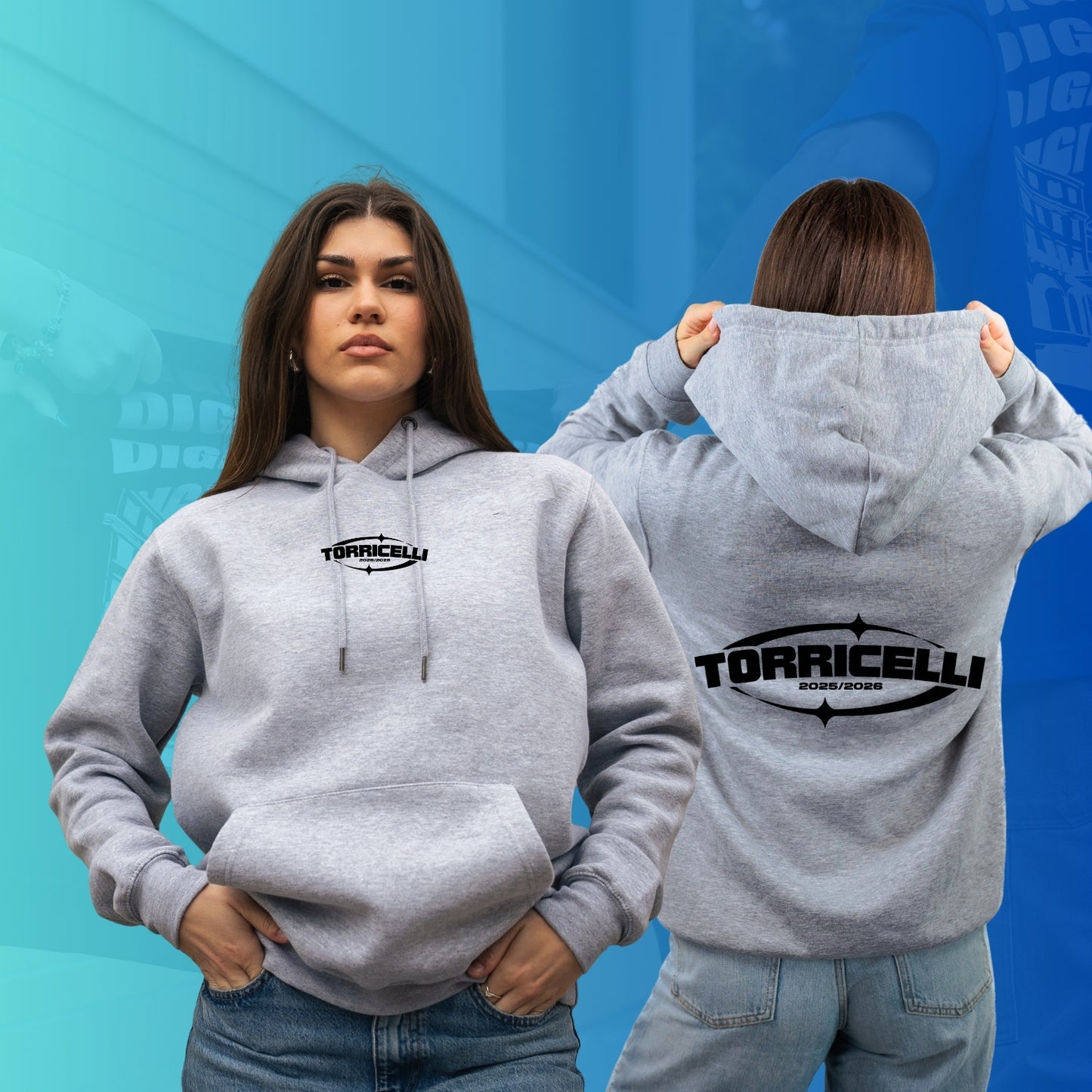 FELPA CON CAPPUCCIO TORRICELLI