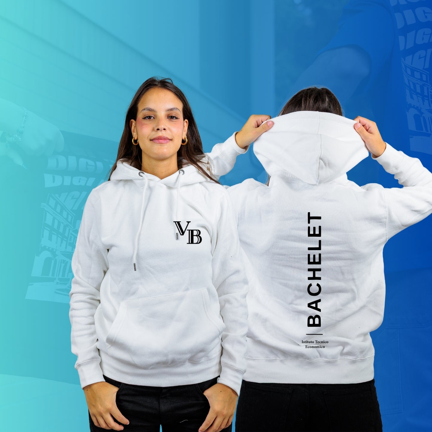 FELPA CON CAPPUCCIO BACHELET