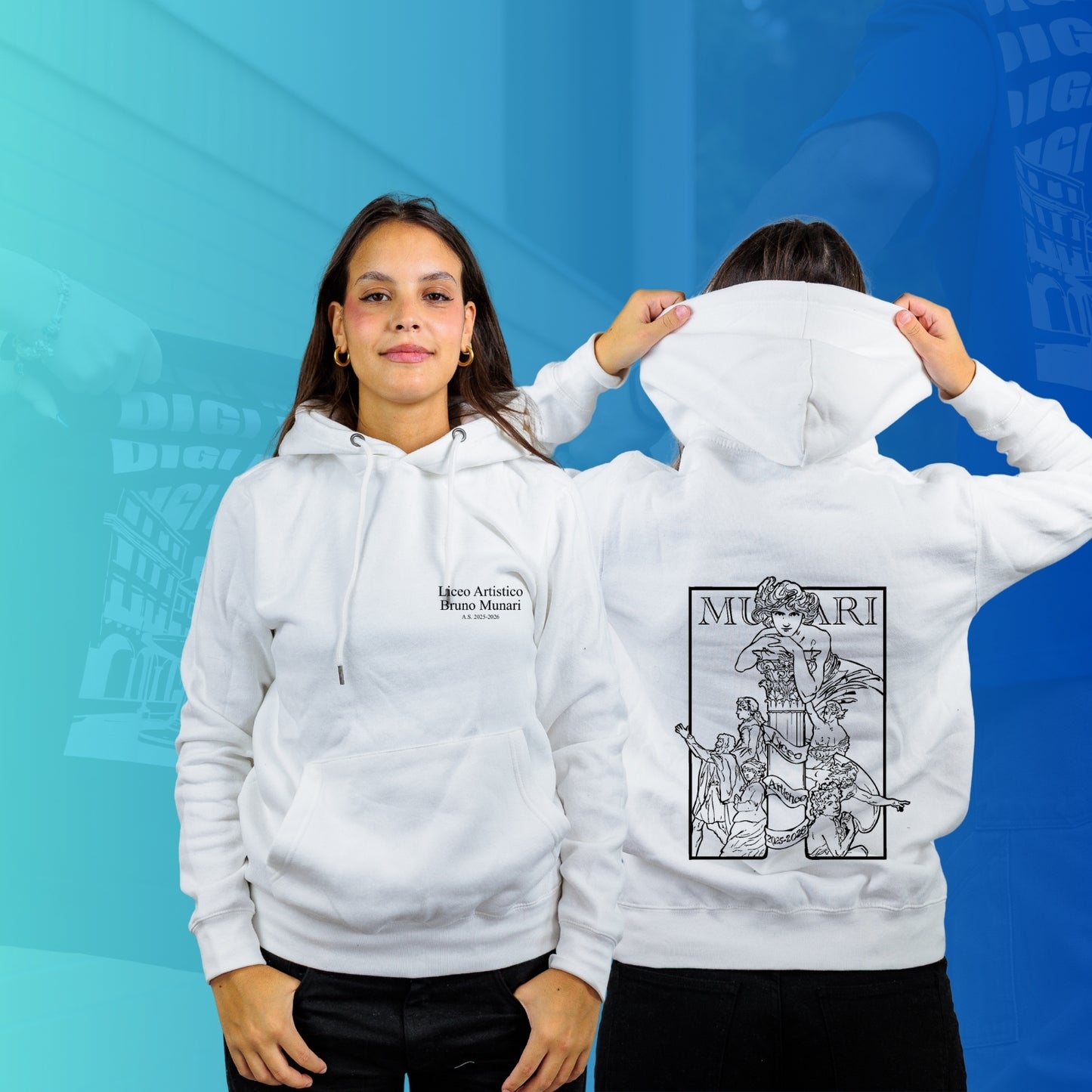 FELPA CON CAPPUCCIO MUNARI