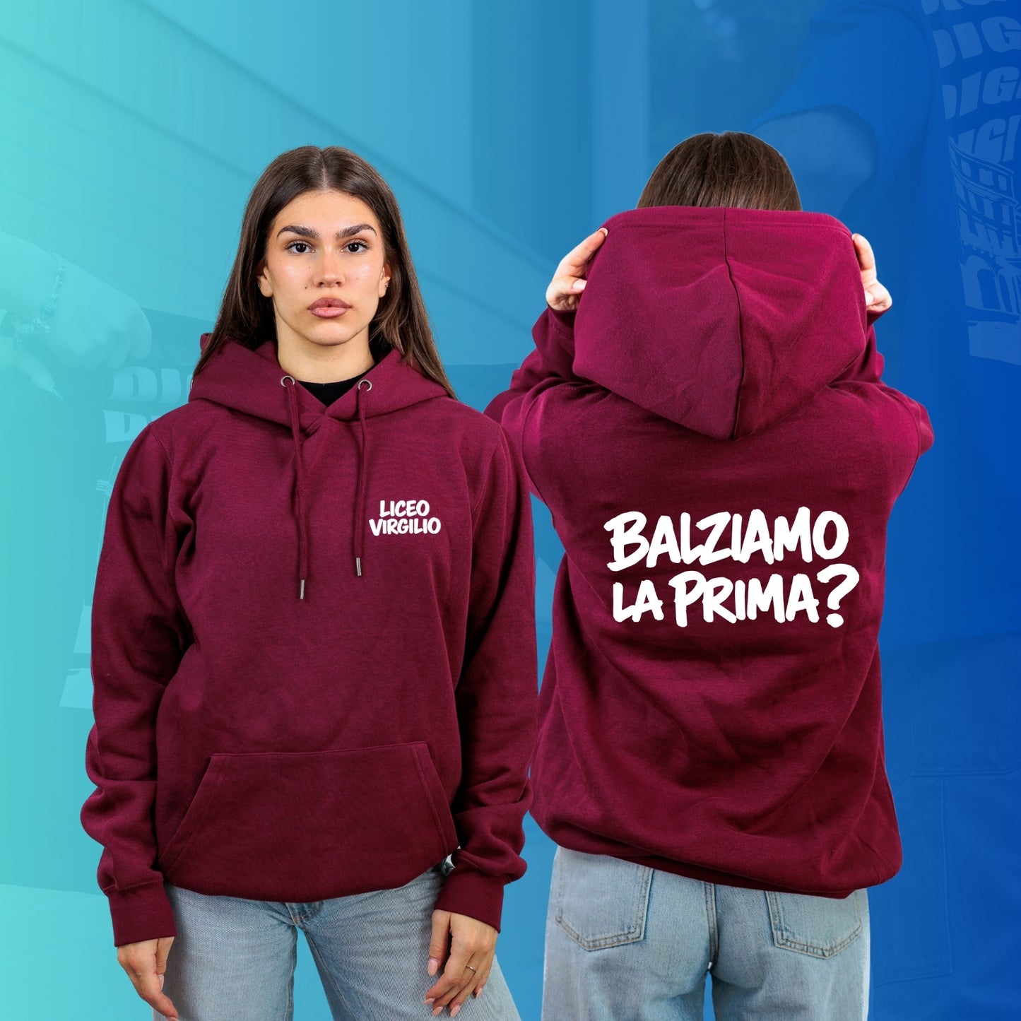 FELPA CON CAPPUCCIO VIRGILIO special