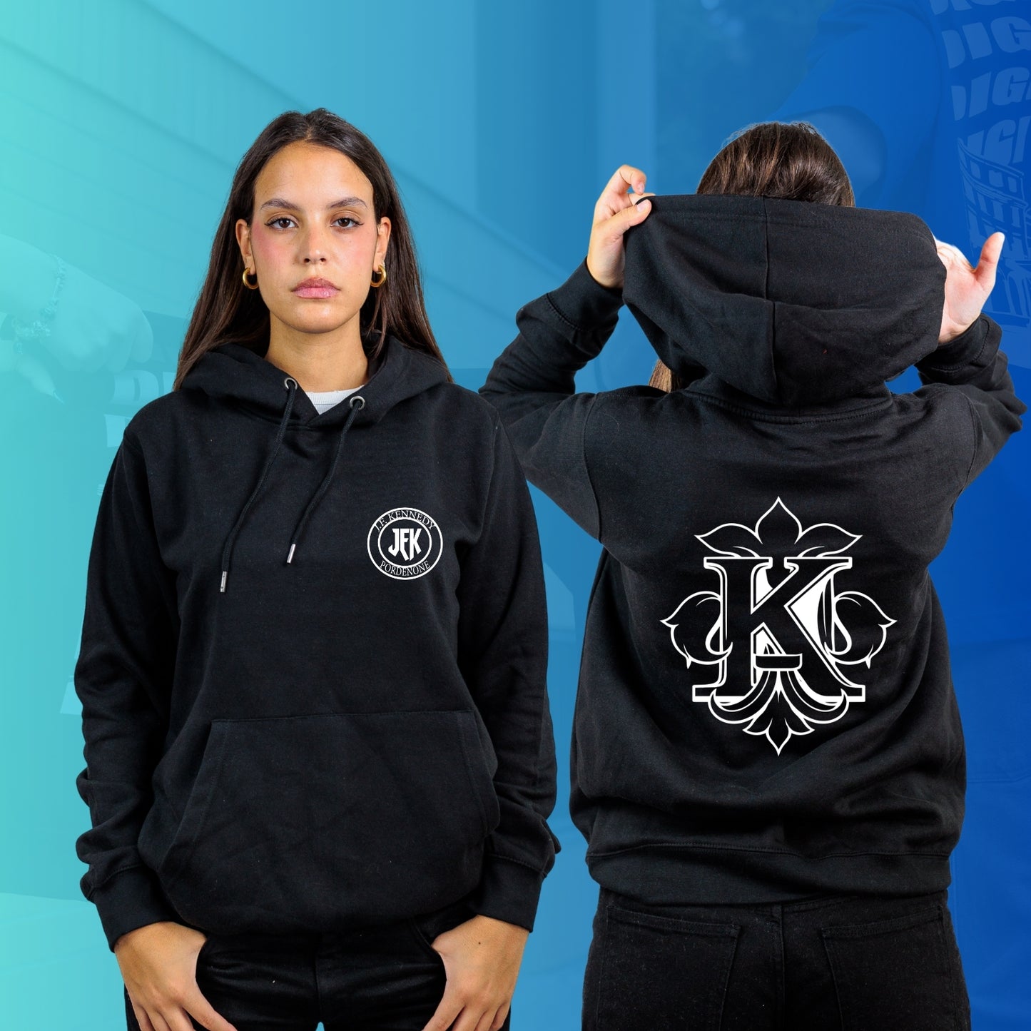 FELPA CON CAPPUCCIO KENNEDY