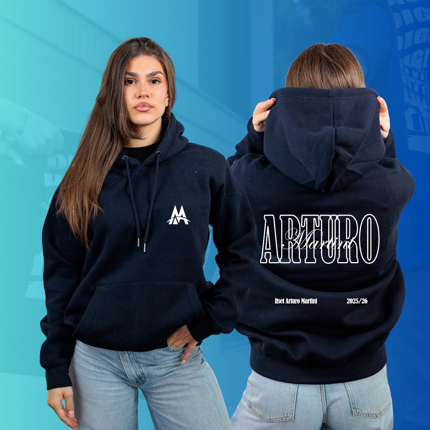 FELPA CON CAPPUCCIO ARTURO MARTINI