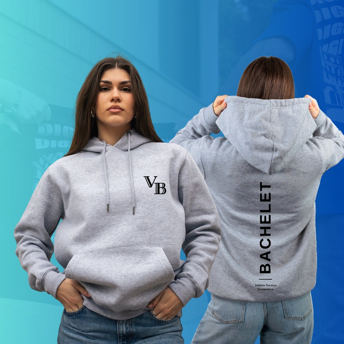 FELPA CON CAPPUCCIO BACHELET