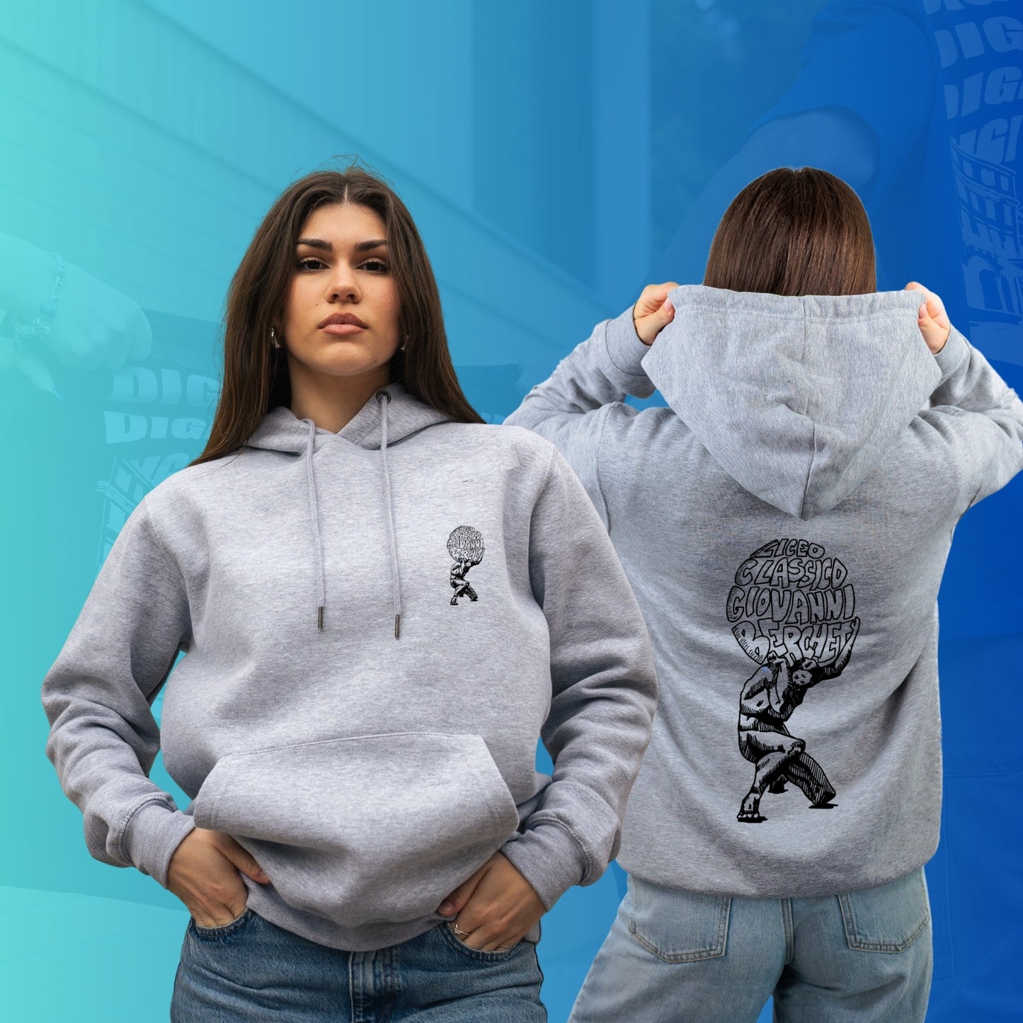 FELPA CON CAPPUCCIO BERCHET