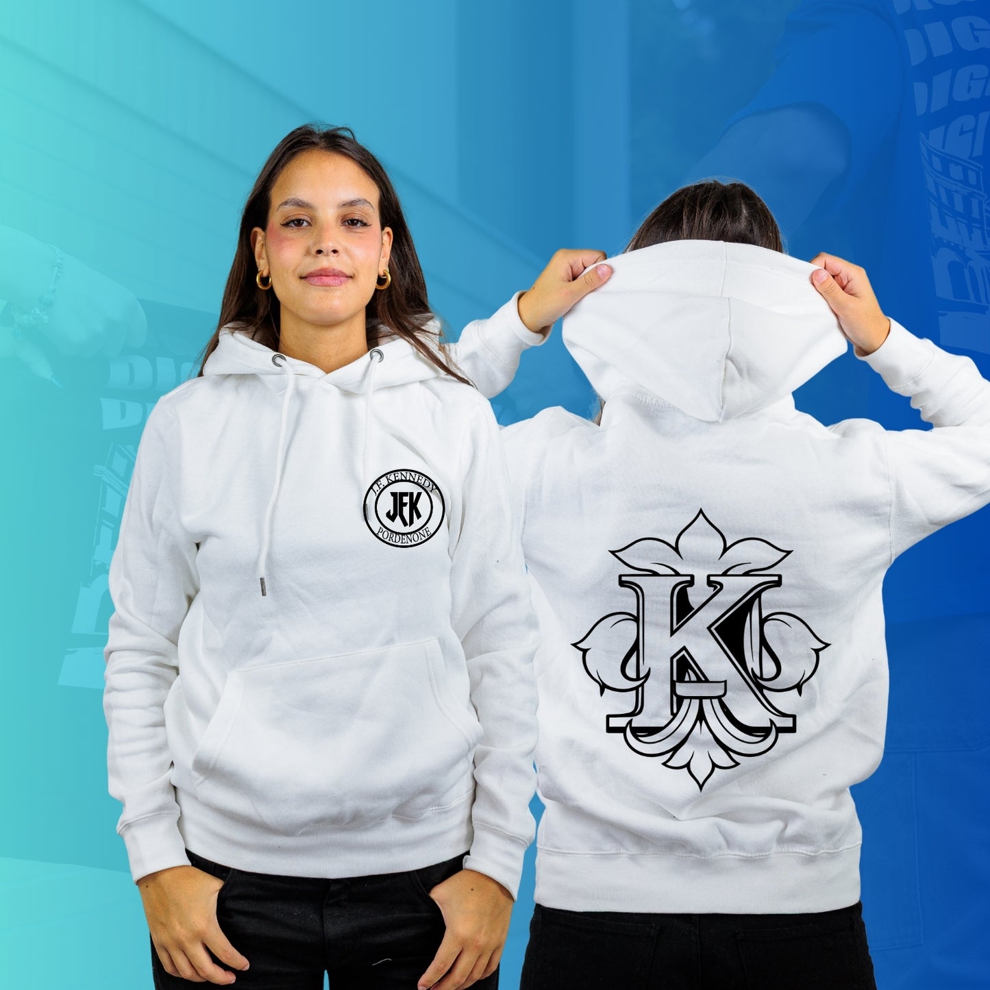 FELPA CON CAPPUCCIO KENNEDY