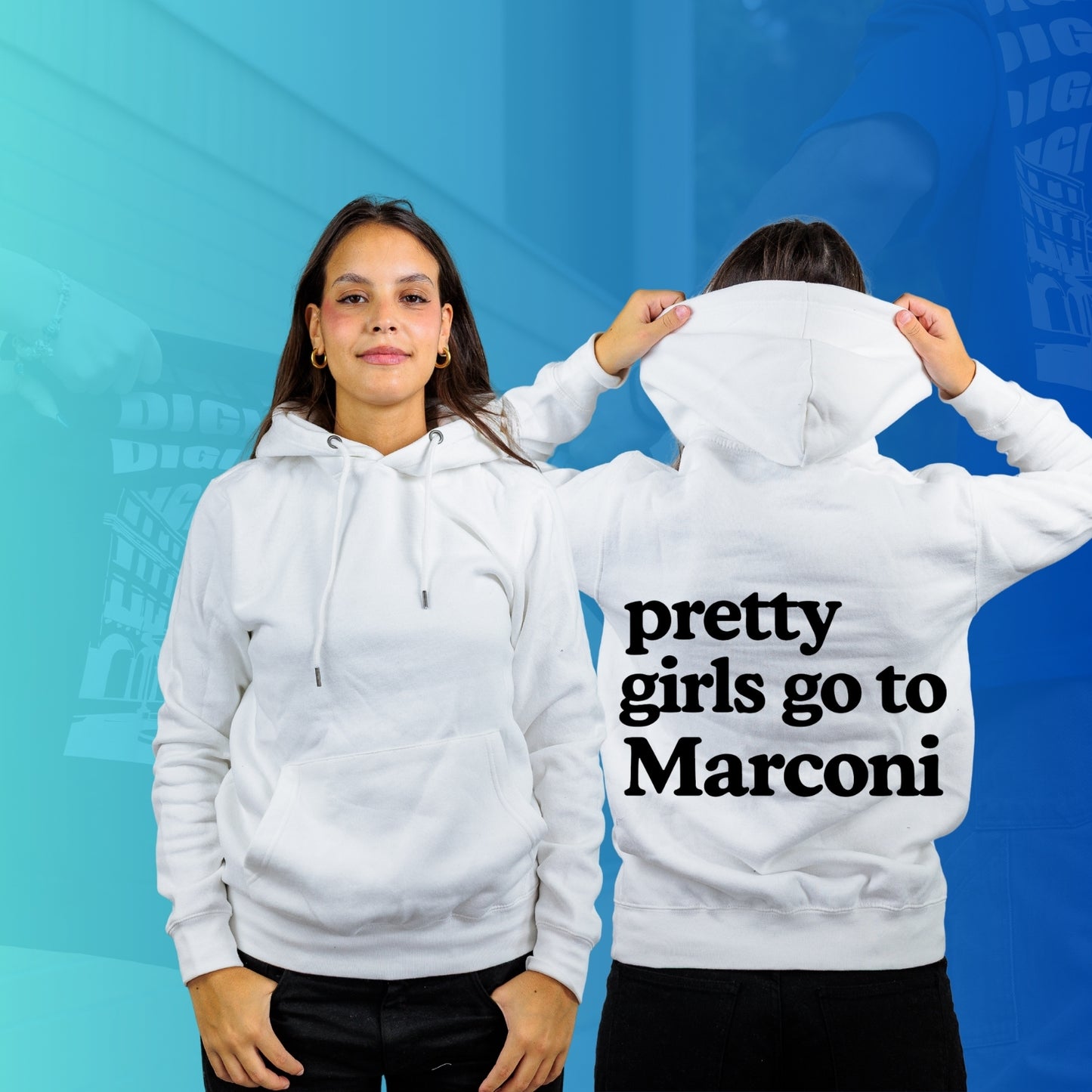 FELPA CON CAPPUCCIO MARCONI new