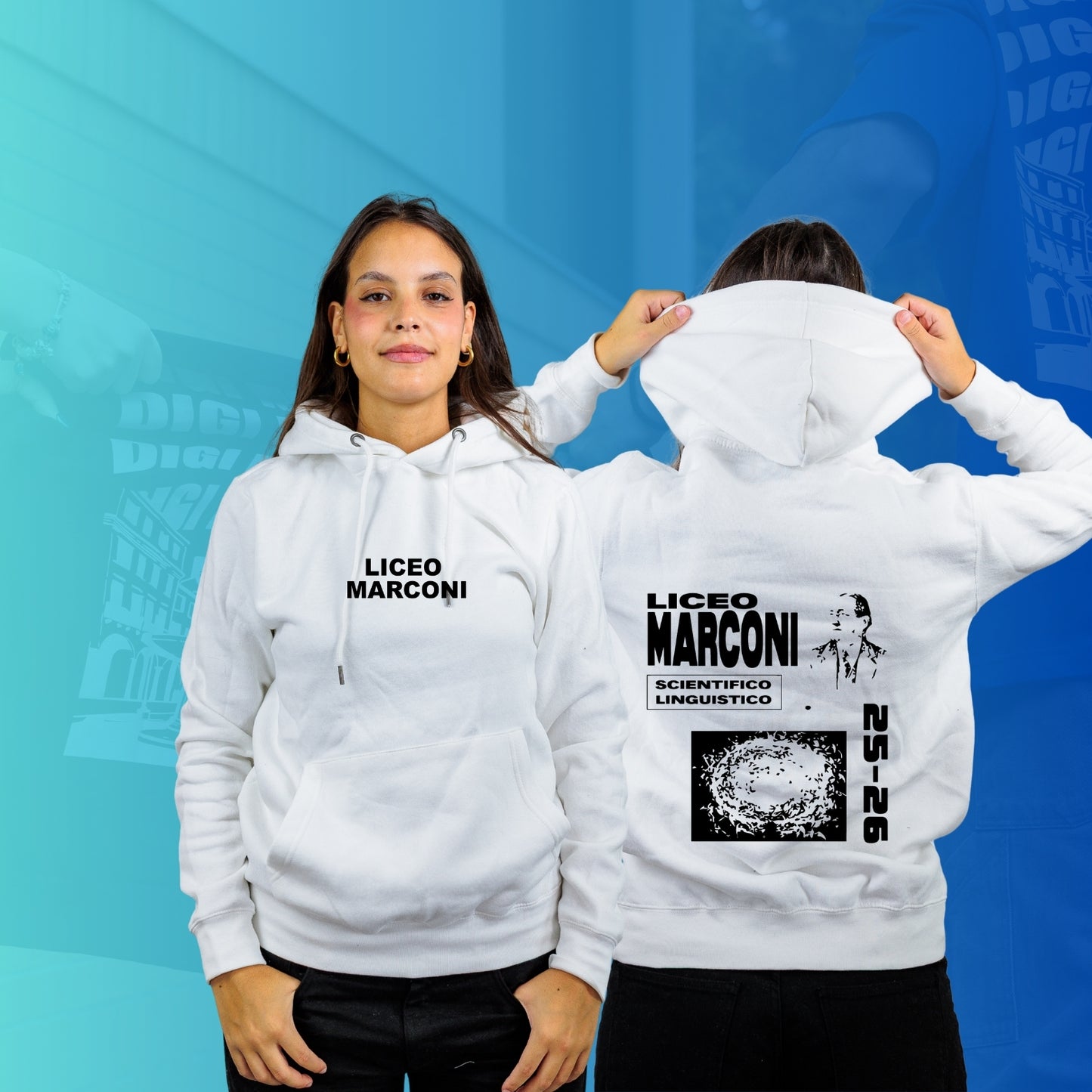 FELPA CON CAPPUCCIO MARCONI special