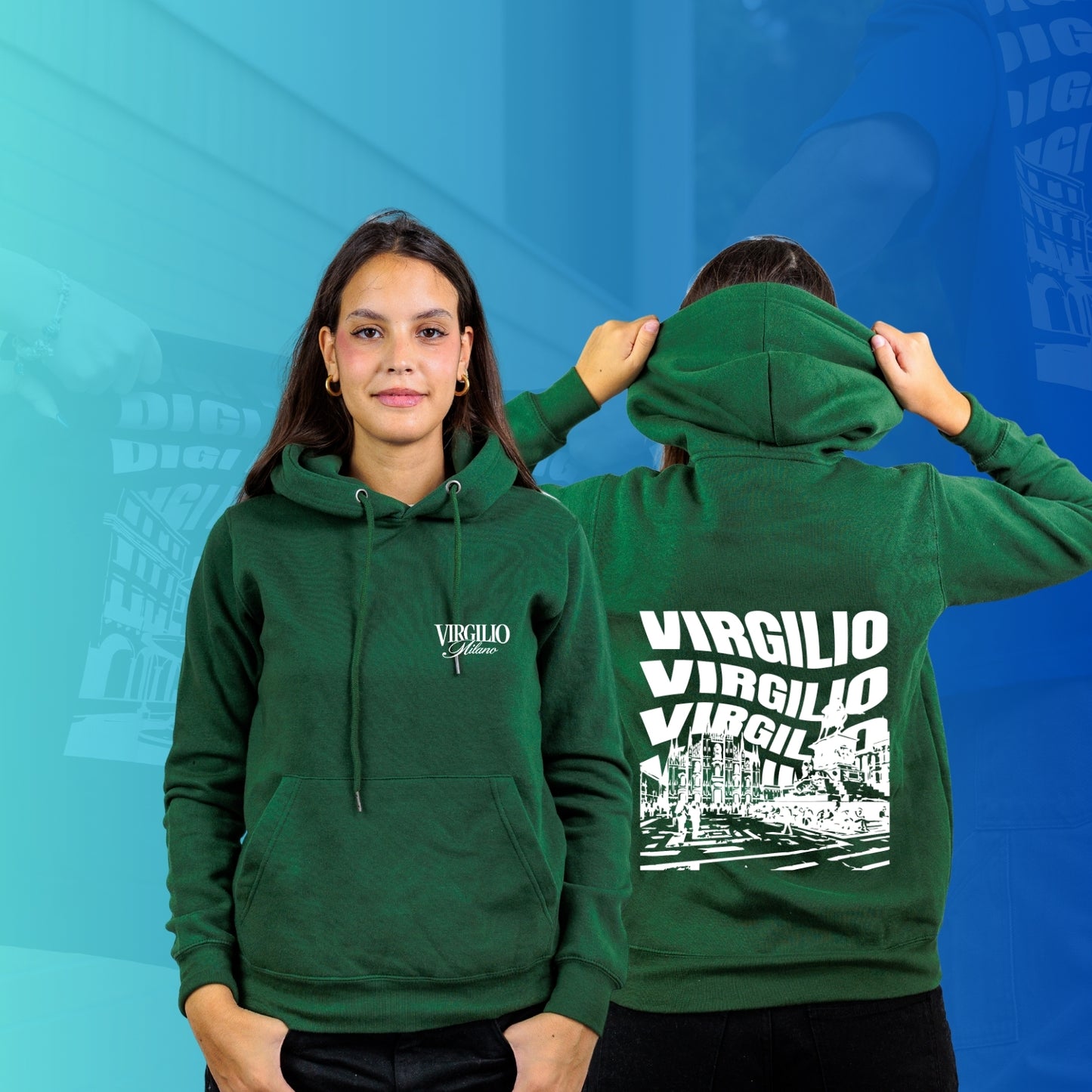 FELPA CON CAPPUCCIO VIRGILIO