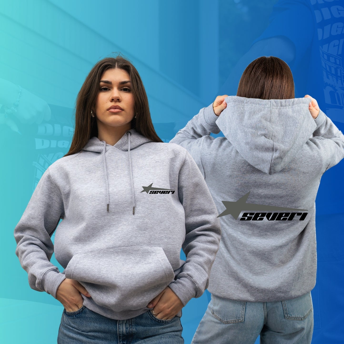 FELPA CON CAPPUCCIO SEVERI