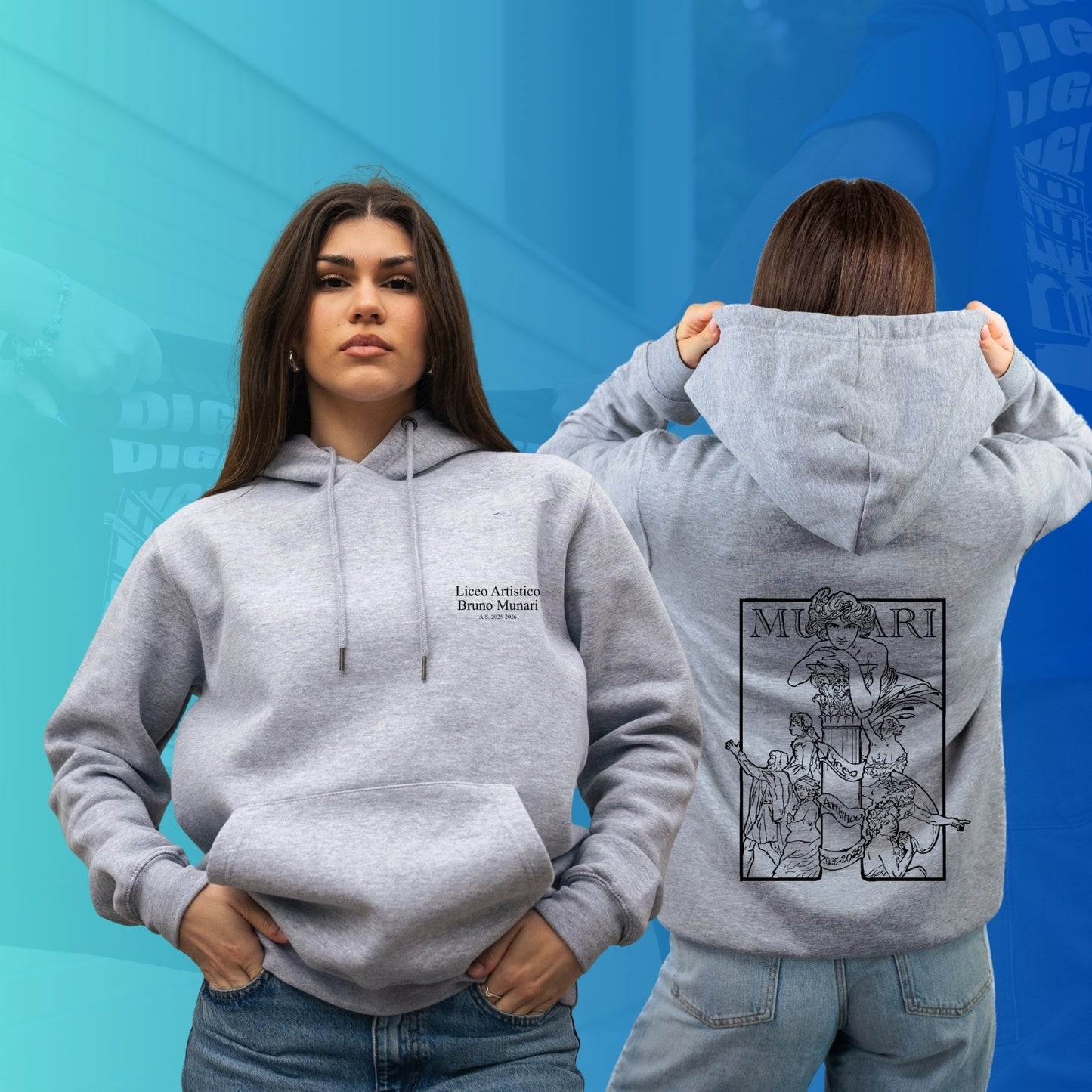 FELPA CON CAPPUCCIO MUNARI