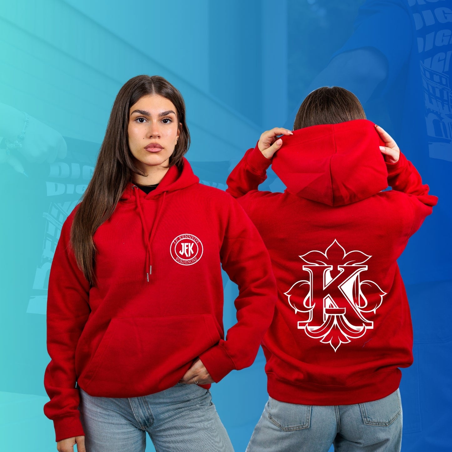 FELPA CON CAPPUCCIO KENNEDY