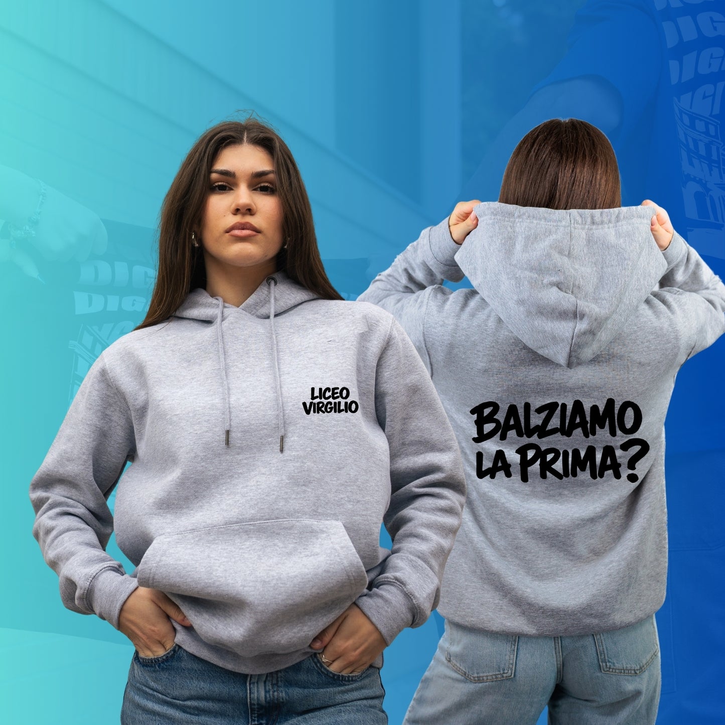 FELPA CON CAPPUCCIO VIRGILIO special