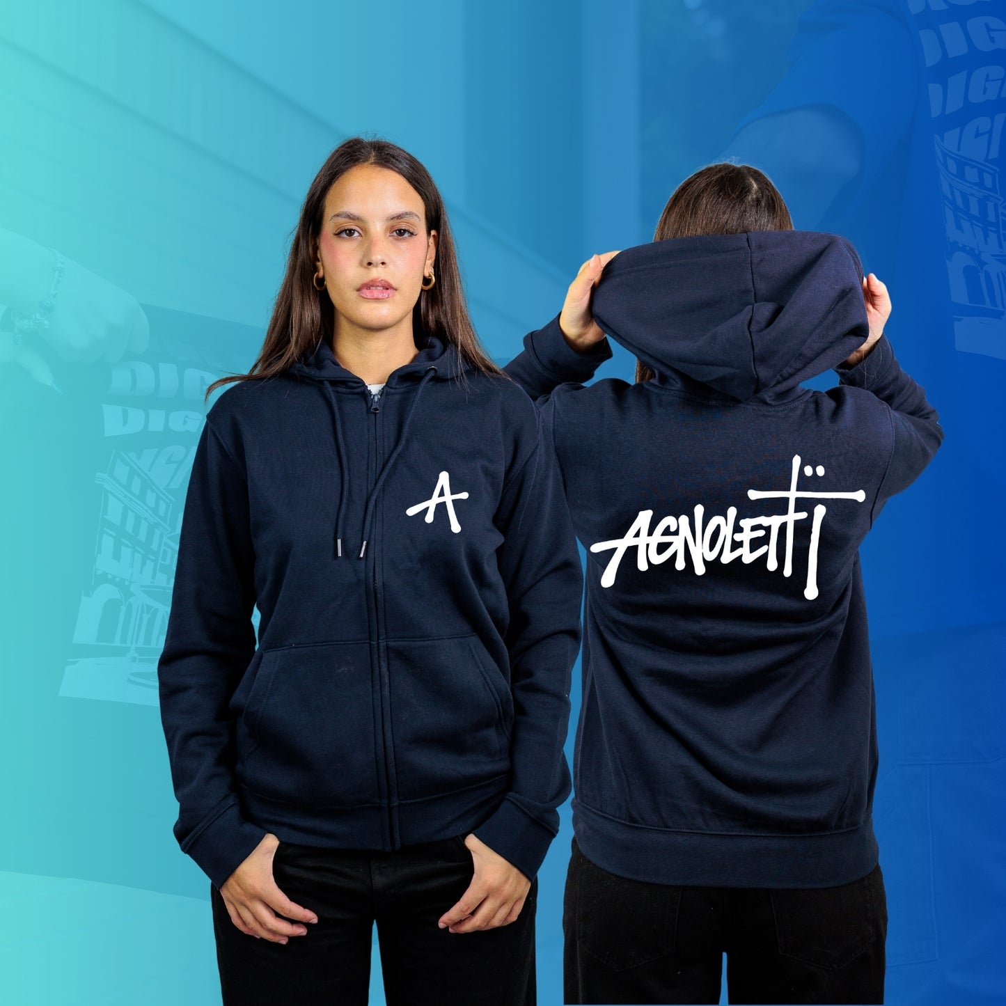 FELPA FULL ZIP special AGNOLETTI