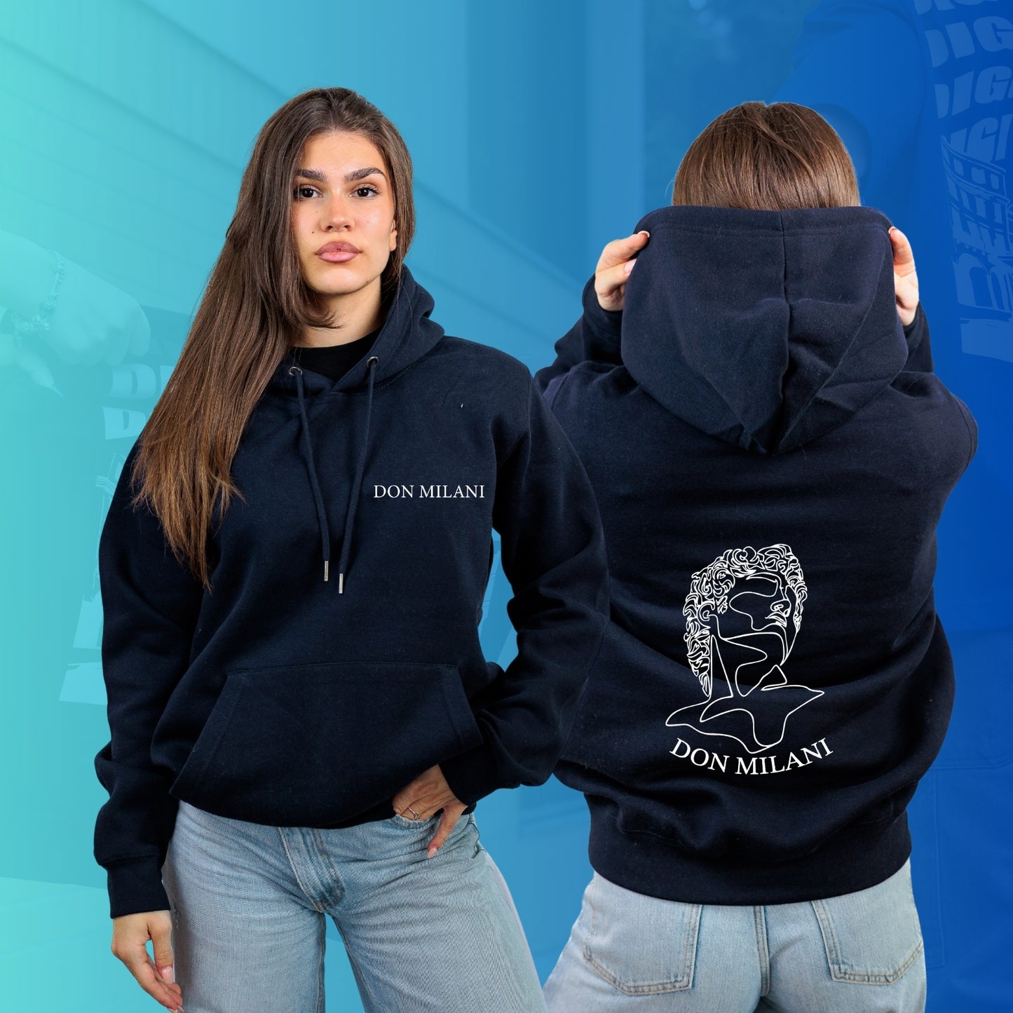 FELPA CON CAPPUCCIO DON MILANI