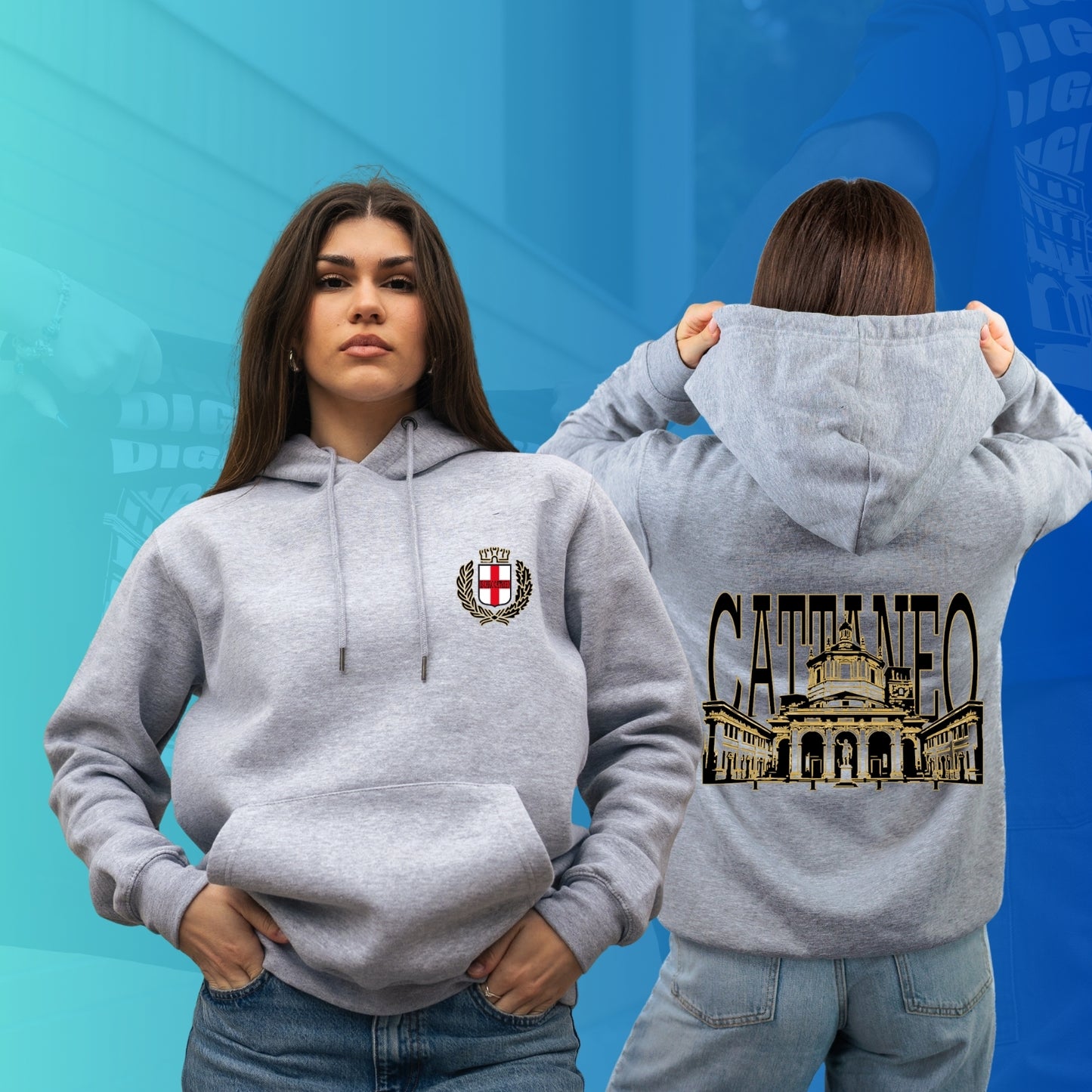 FELPA CON CAPPUCCIO CATTANEO