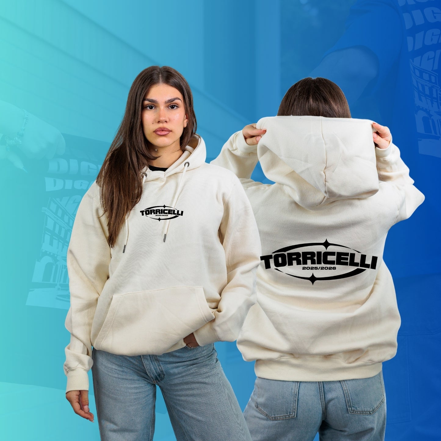 FELPA CON CAPPUCCIO TORRICELLI