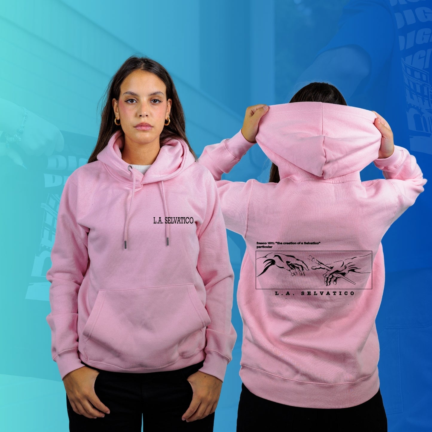 FELPA CON CAPPUCCIO SELVATICO