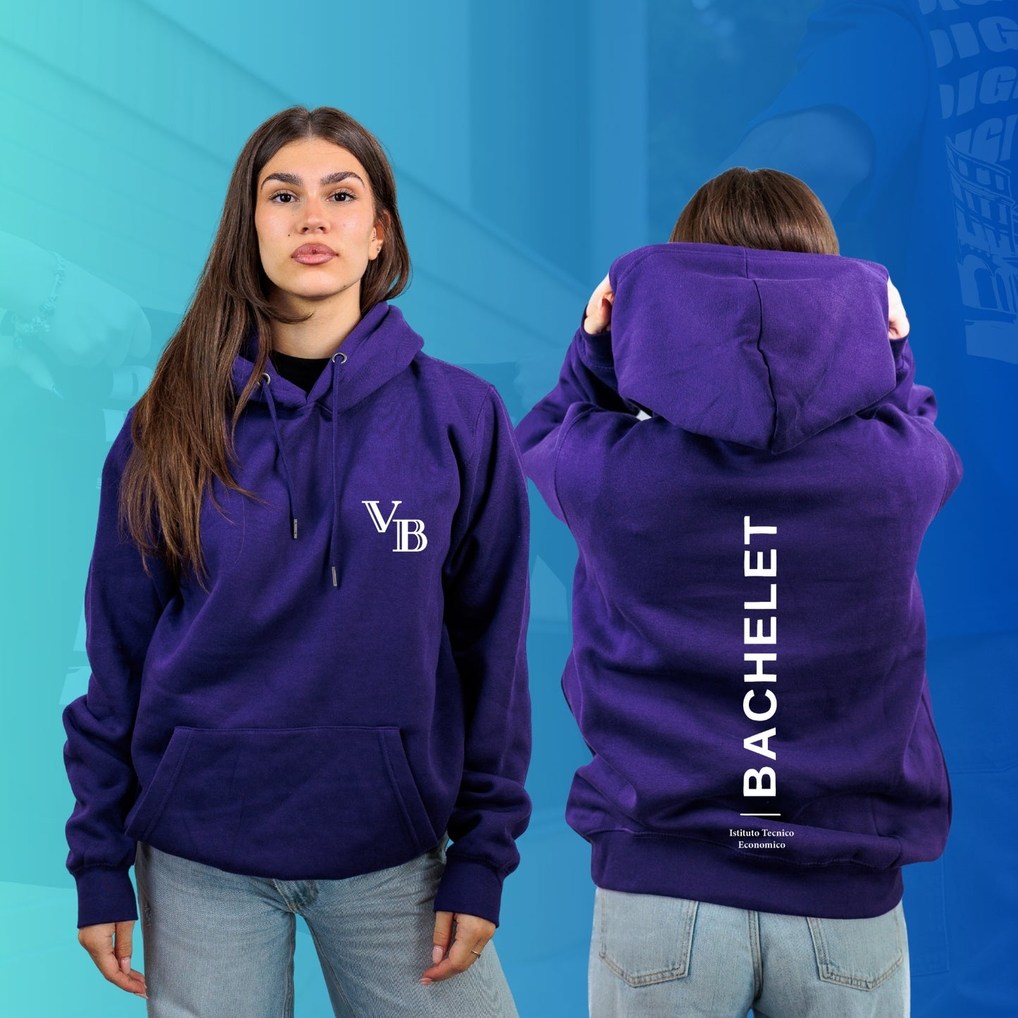 FELPA CON CAPPUCCIO BACHELET