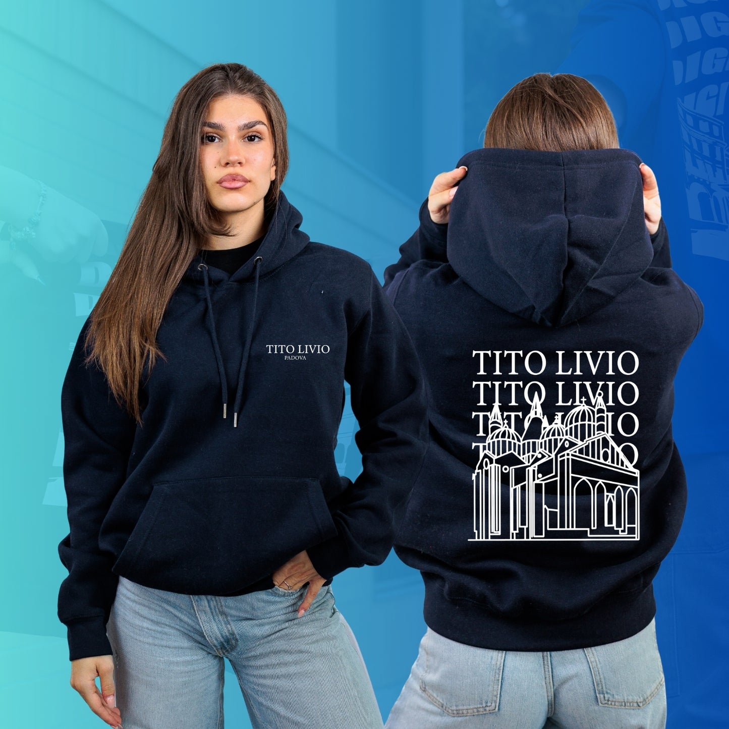 FELPA CON CAPPUCCIO mod 1 TITO LIVIO