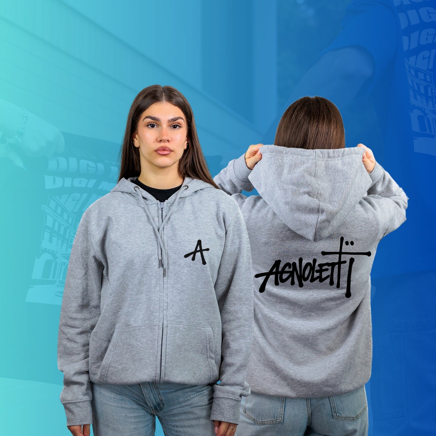 FELPA FULL ZIP special AGNOLETTI