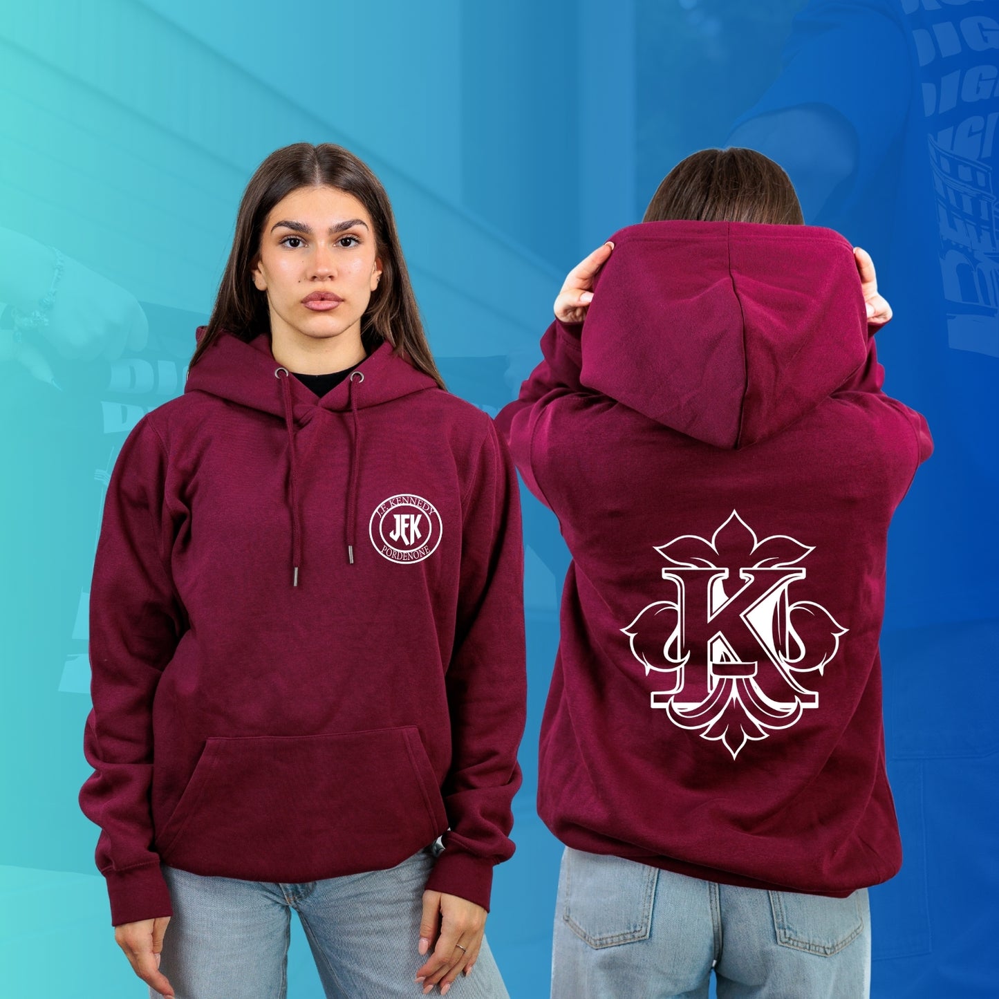 FELPA CON CAPPUCCIO KENNEDY