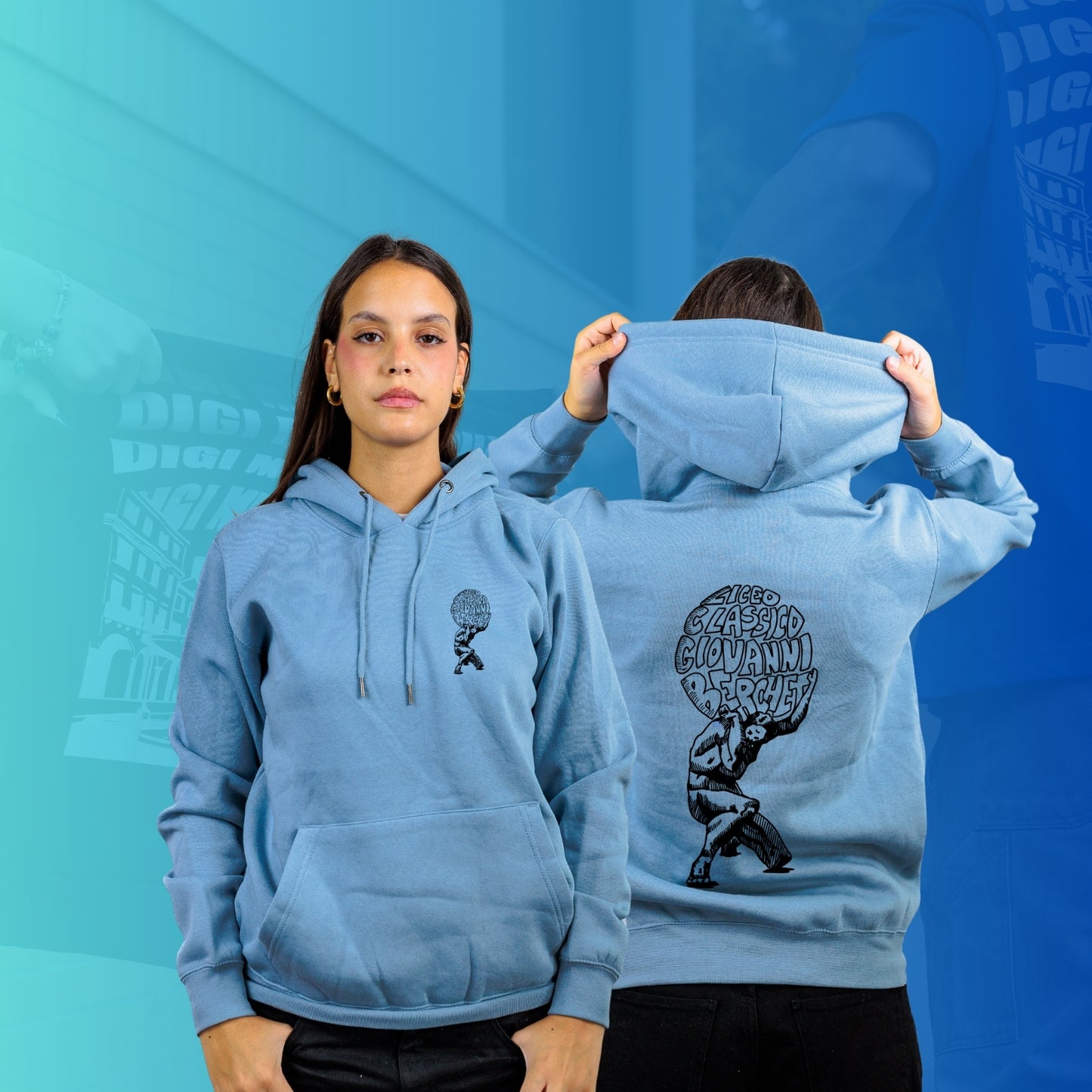 FELPA CON CAPPUCCIO BERCHET