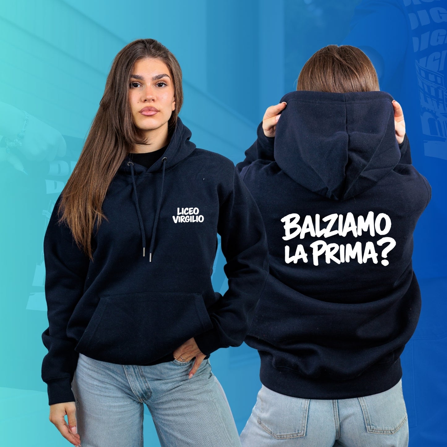 FELPA CON CAPPUCCIO VIRGILIO special