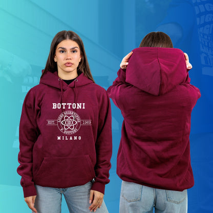 FELPA CON CAPPUCCIO 3 BOTTONI
