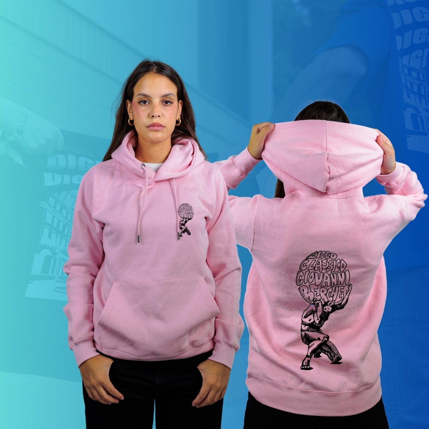 FELPA CON CAPPUCCIO BERCHET