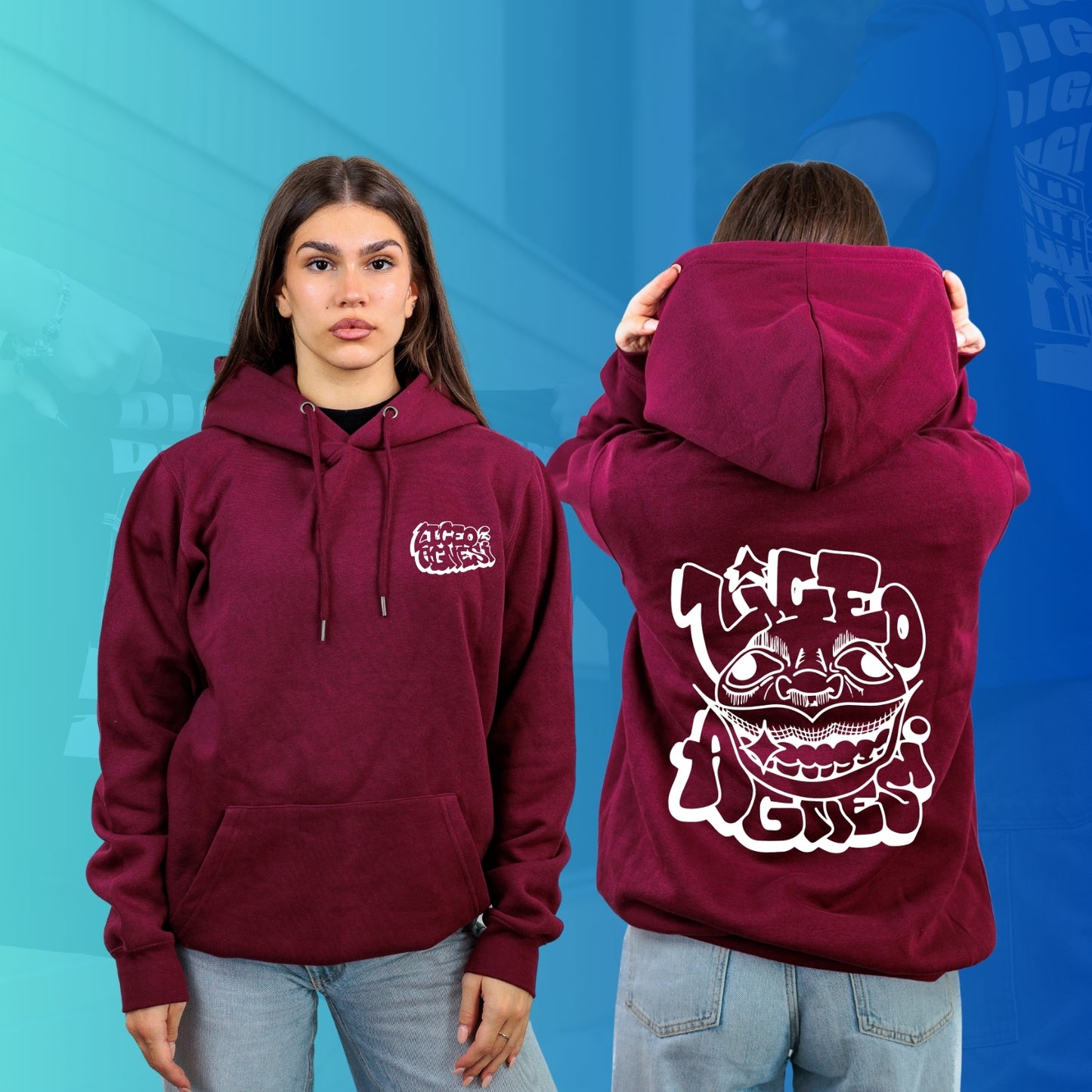 FELPA CON CAPPUCCIO AGNESI 7