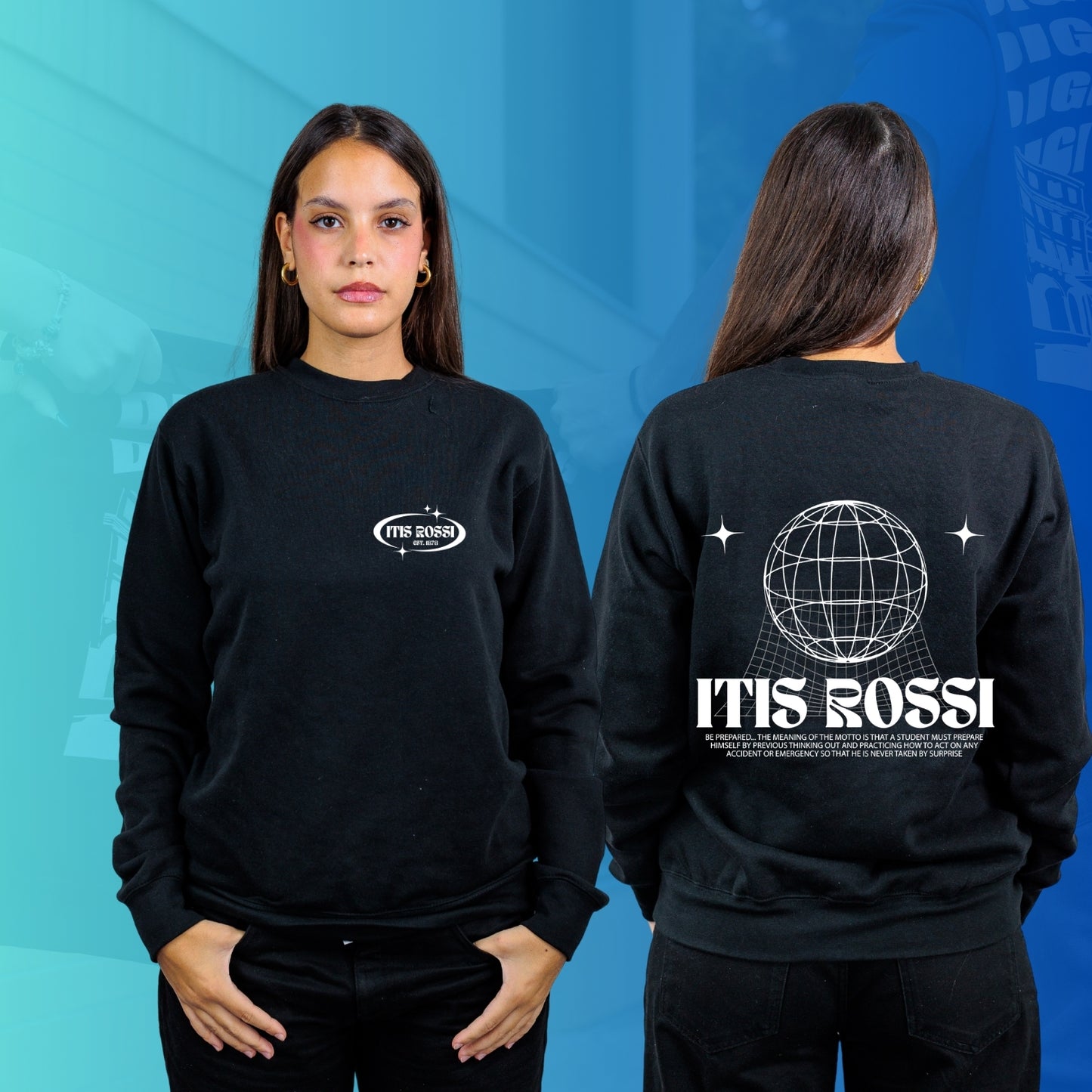 FELPA GIROCOLLO ROSSI