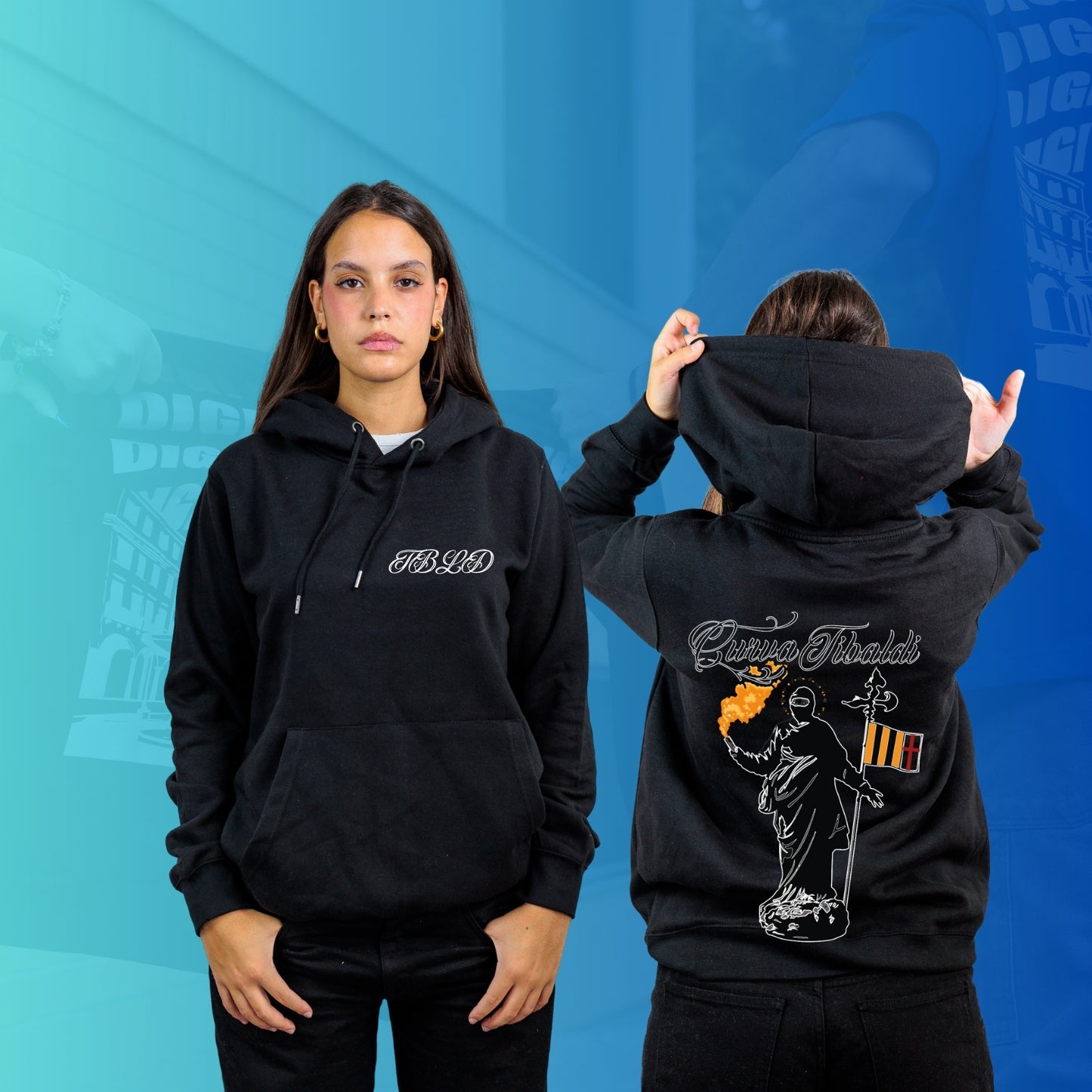 FELPA CON CAPPUCCIO AGNESI 6