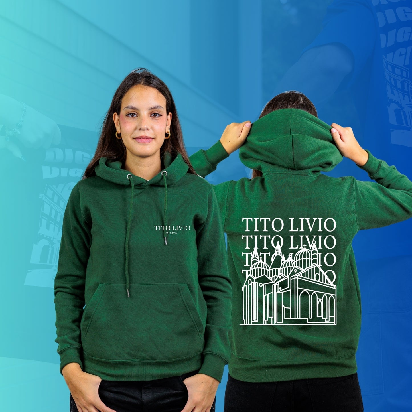 FELPA CON CAPPUCCIO mod 1 TITO LIVIO