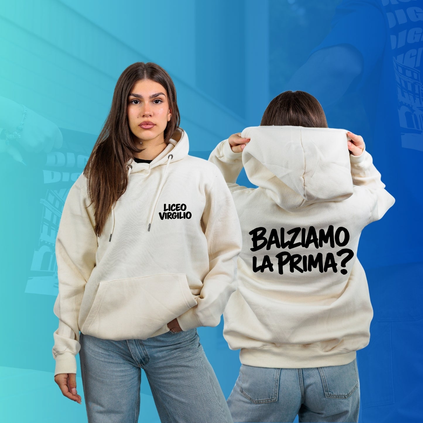 FELPA CON CAPPUCCIO VIRGILIO special