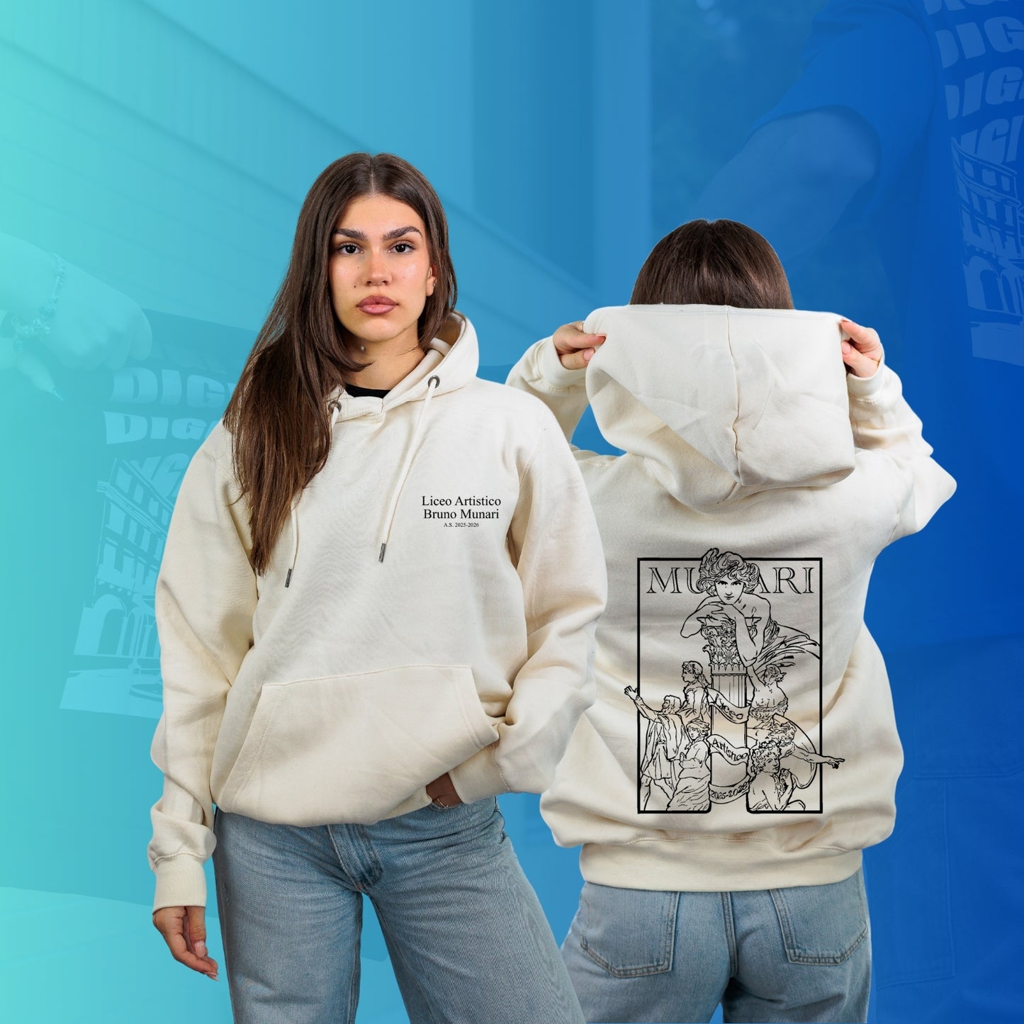 FELPA CON CAPPUCCIO MUNARI